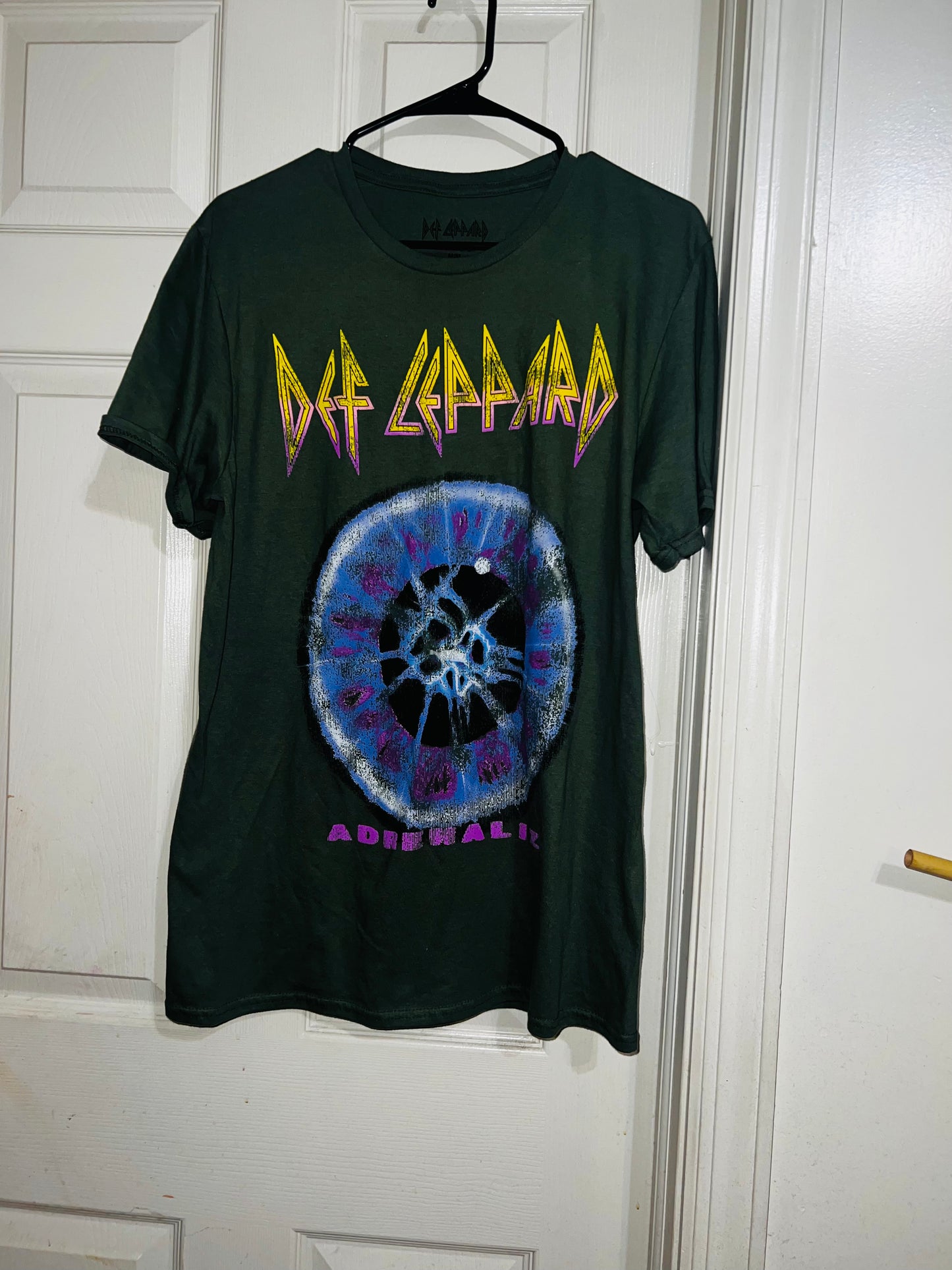 Bleached Def Leppard Distressed Tee