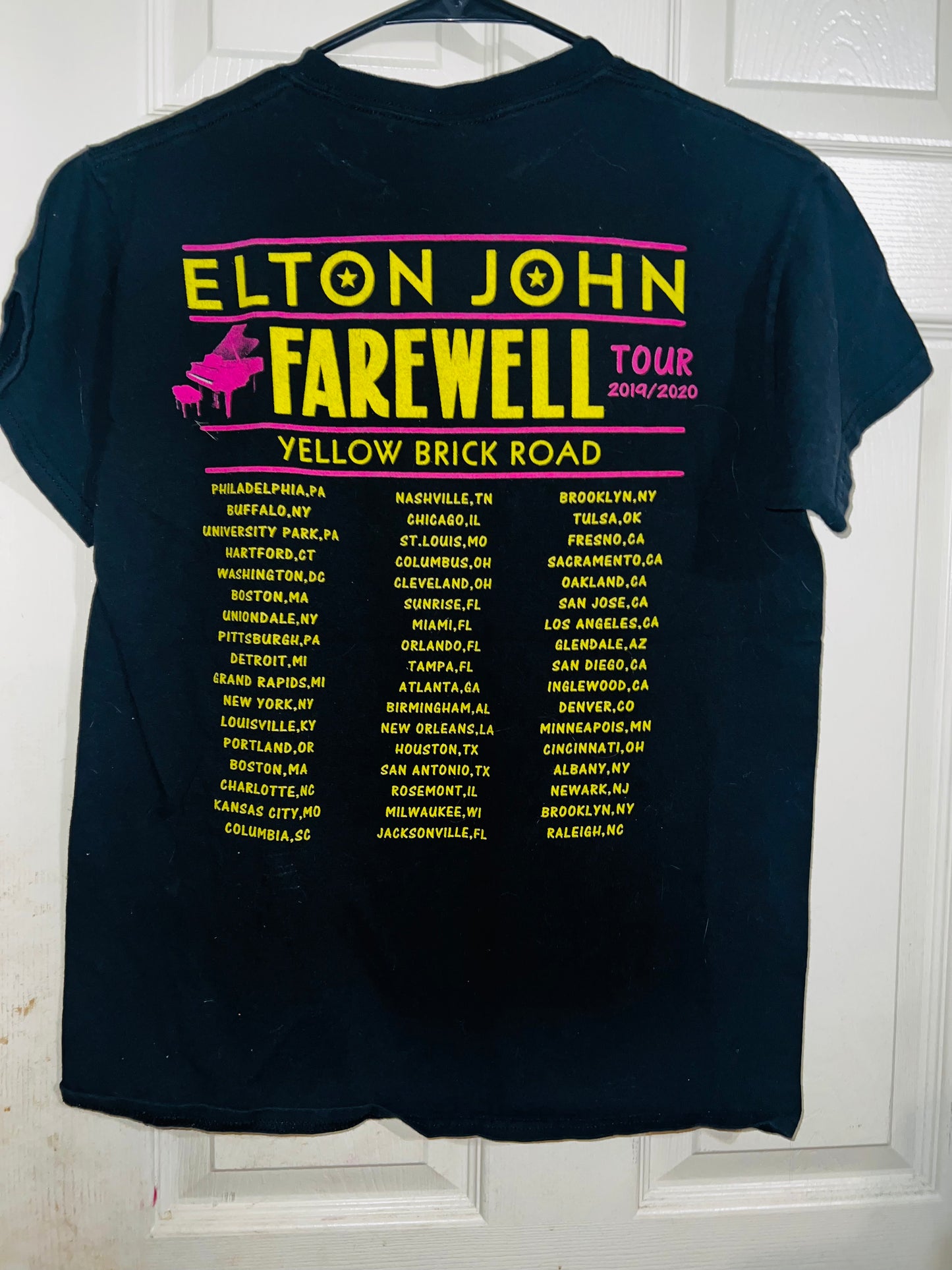 Elton John Vintage Tour Distressed Tee