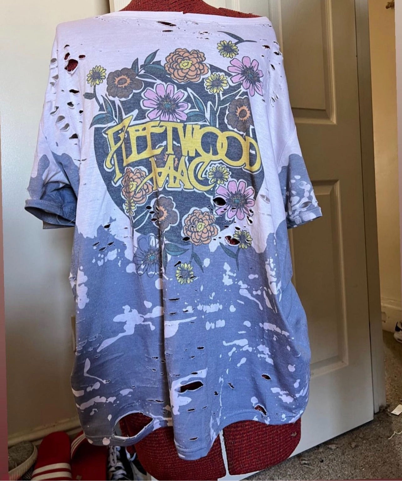 Fleetwood Mac Floral Distressed Tee