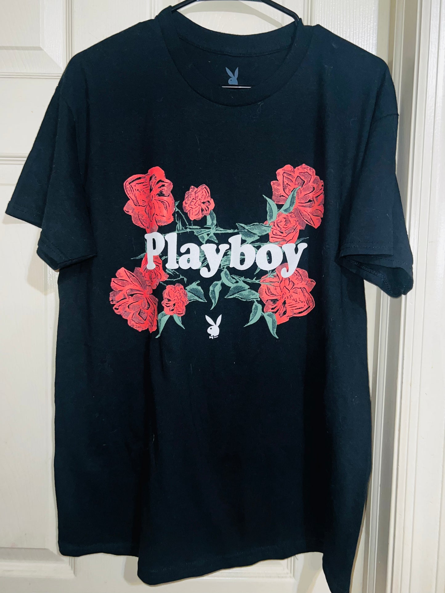 Playboy Oversized Distressed Tee