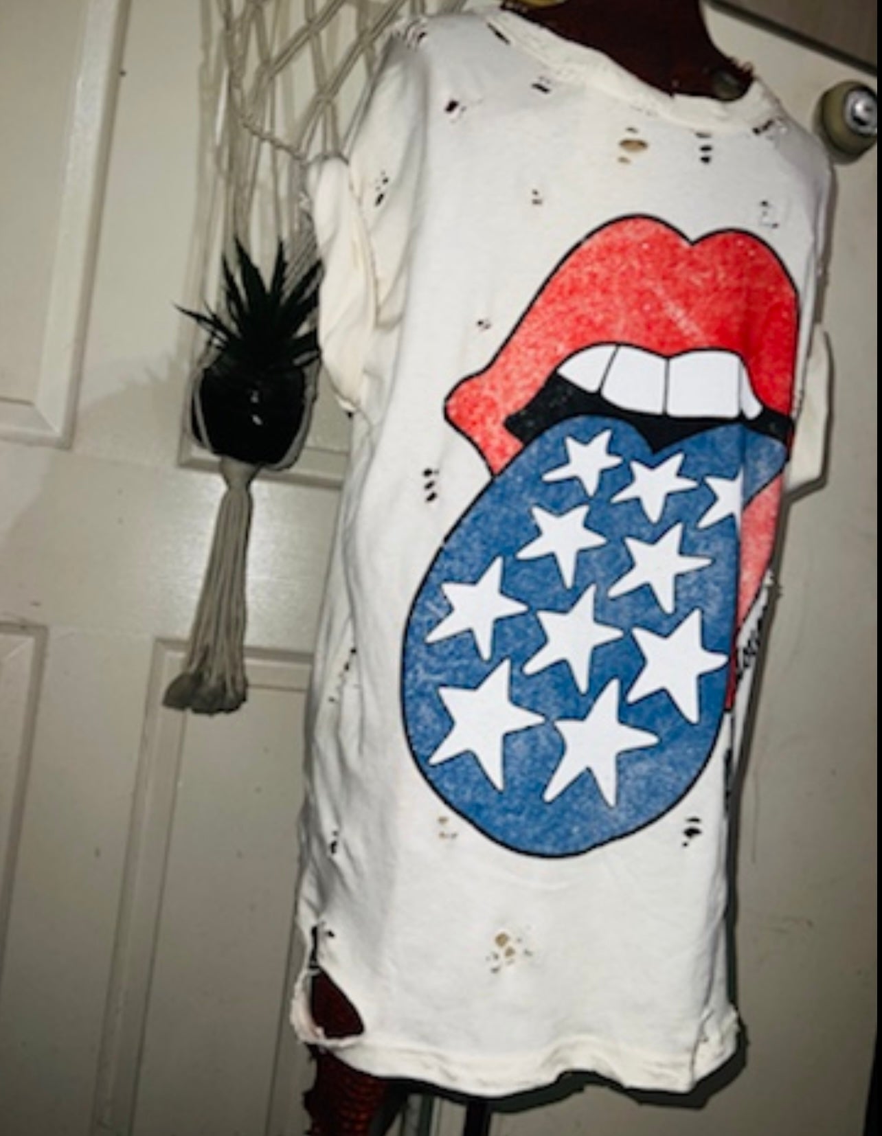 Rolling Stones Oversized Distressed Tee