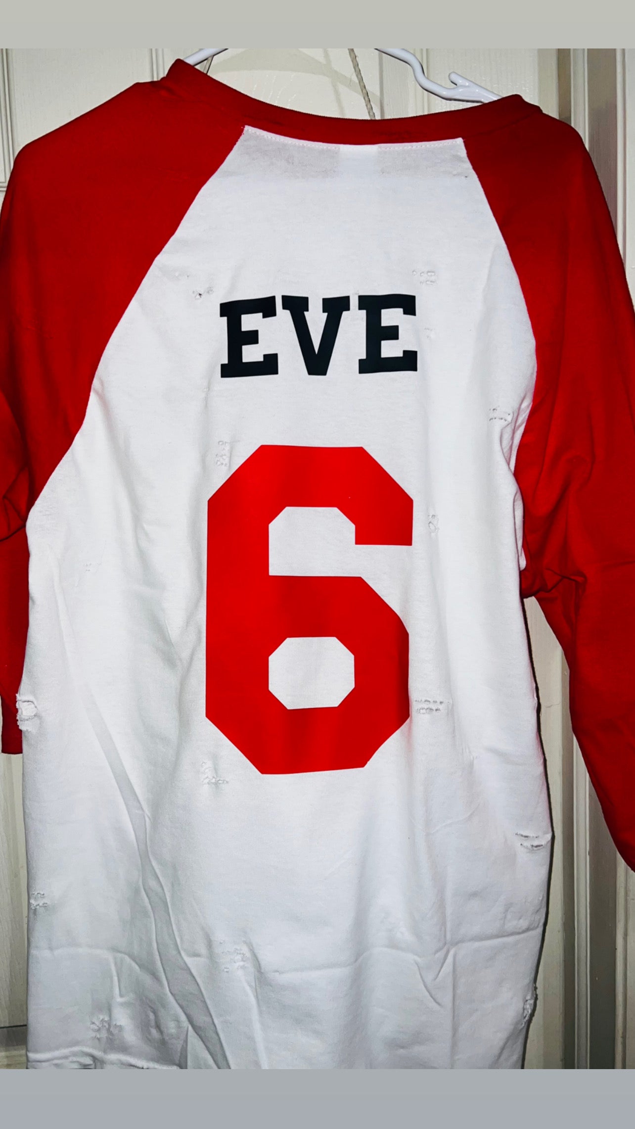 Eve 6 Raglan Distressed Long Sleeve