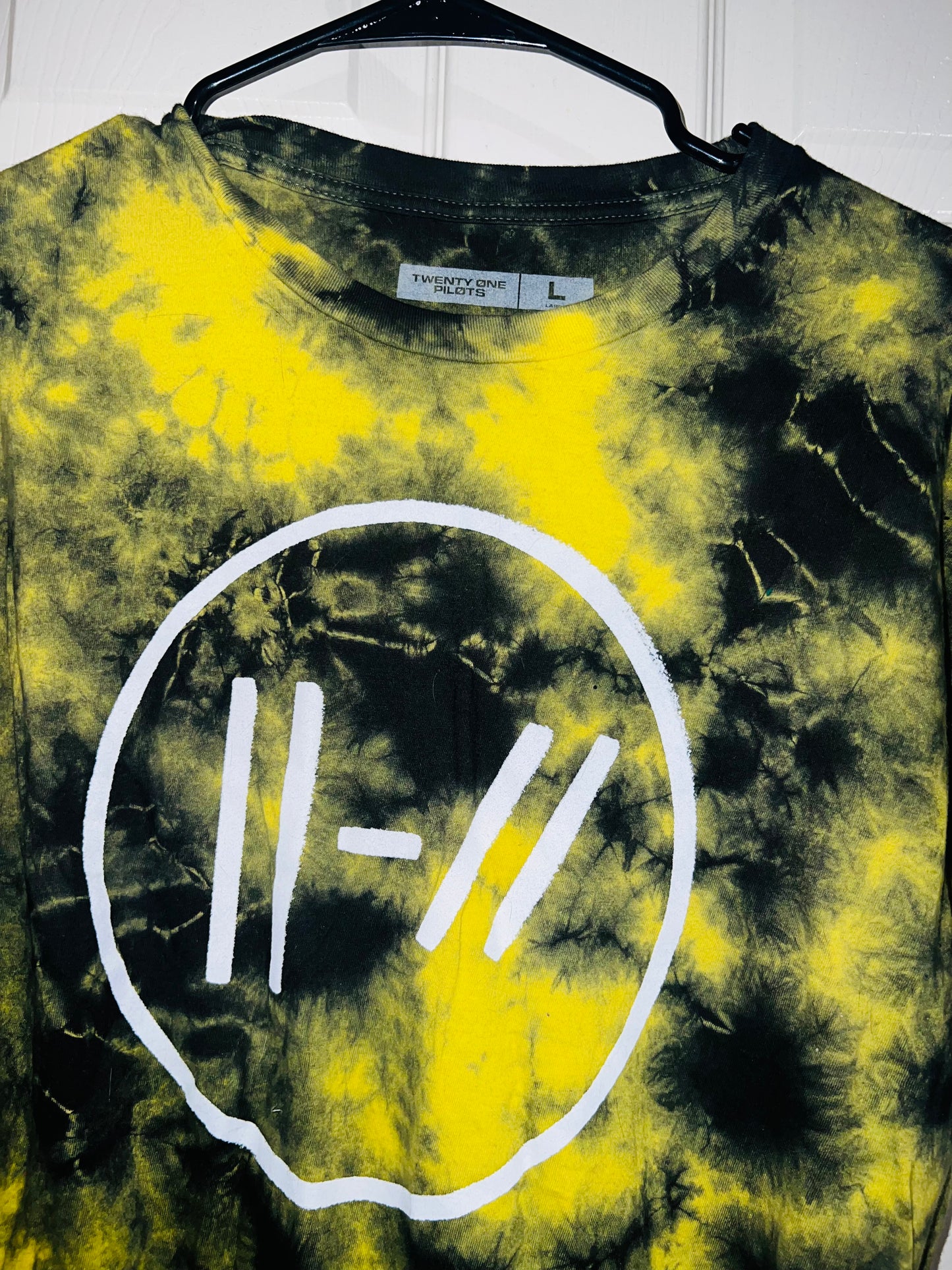 21 Pilots Tie Dye Oversized Distressed Tee