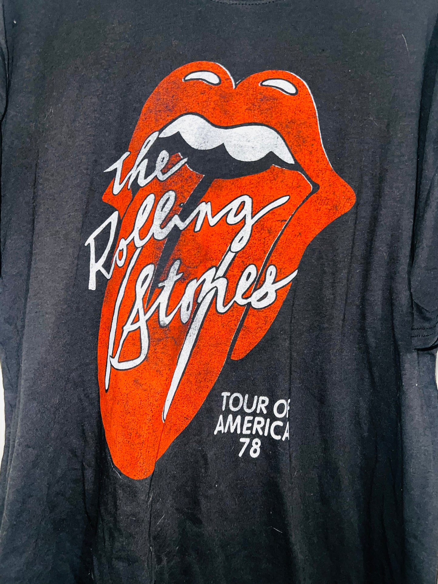 Rolling Stones ‘78 Tour Distressed Oversized Tee