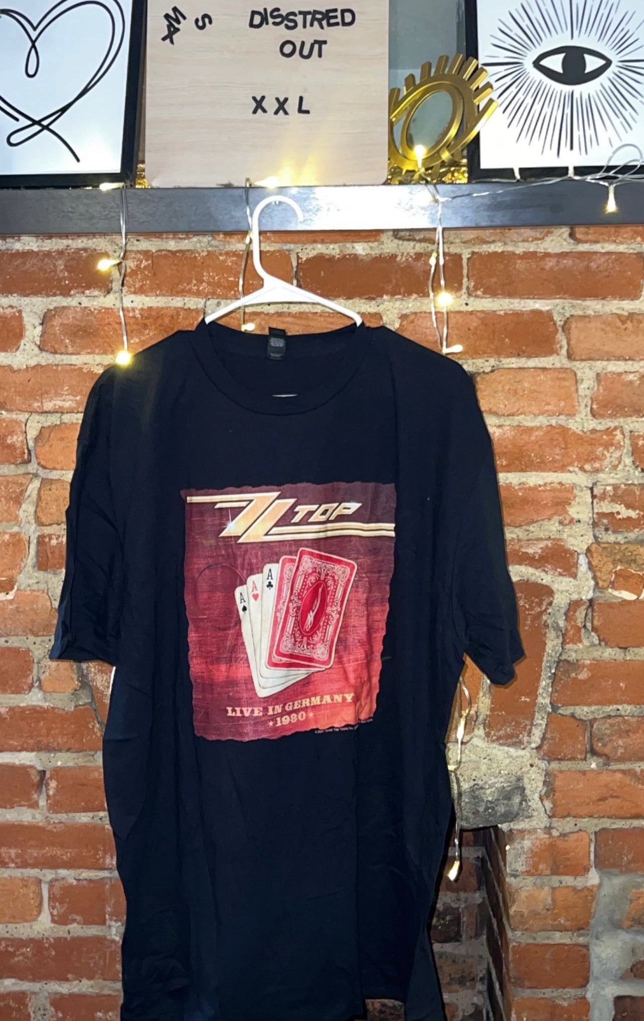ZZ Top Oversized Distressed Tee