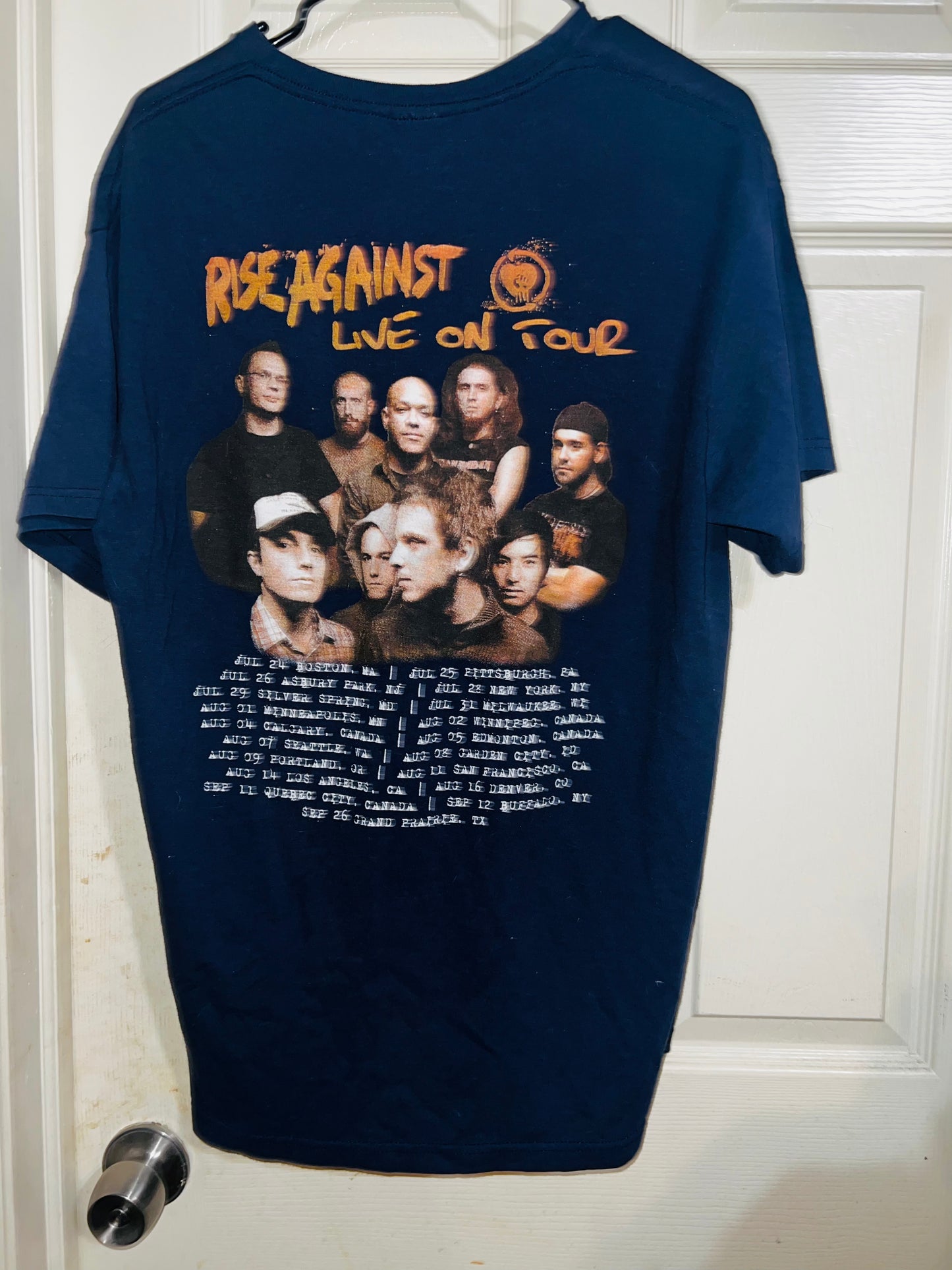 Rise Against 2015 Oversized Distressed Tee
