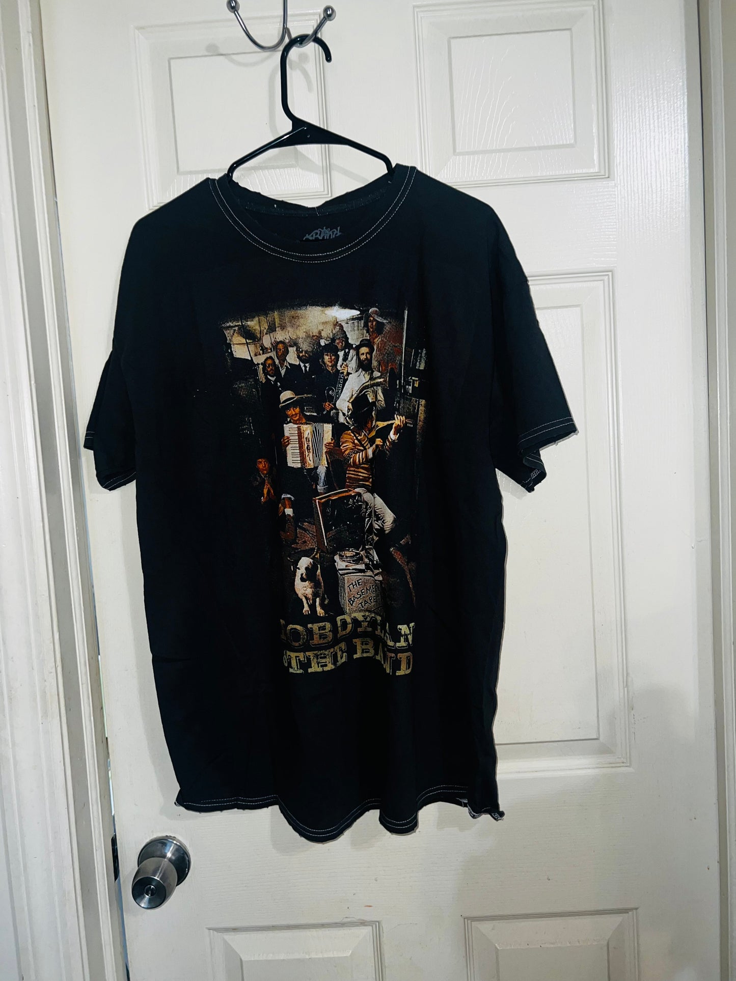 Bob Dylan and the Band Oversized Distressed Tee