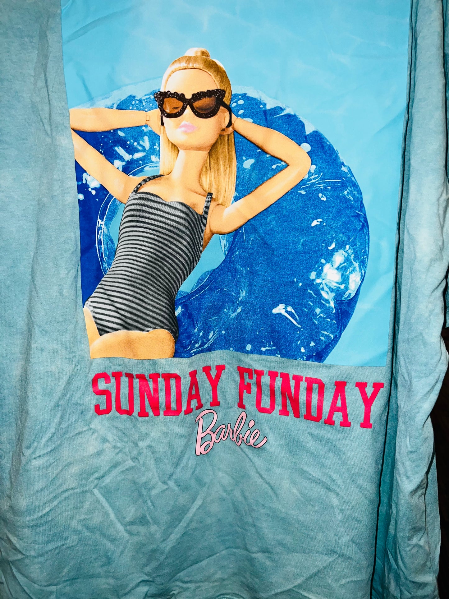 Barbie Oversized Double Sided Distressed Tee