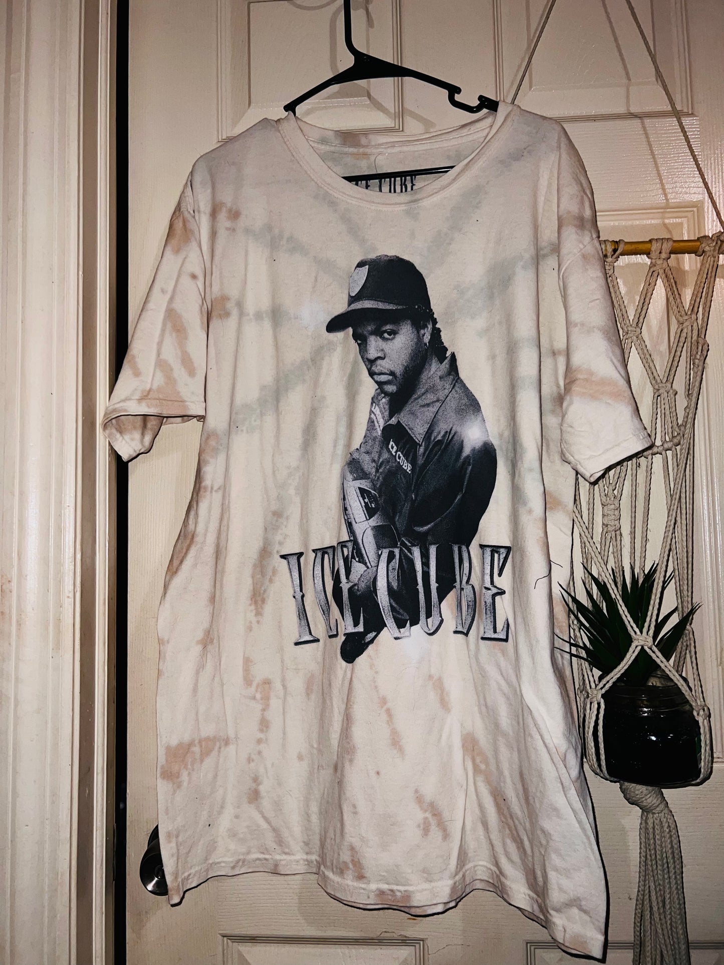 Ice Cube tie dyed Oversized Distressed Tee
