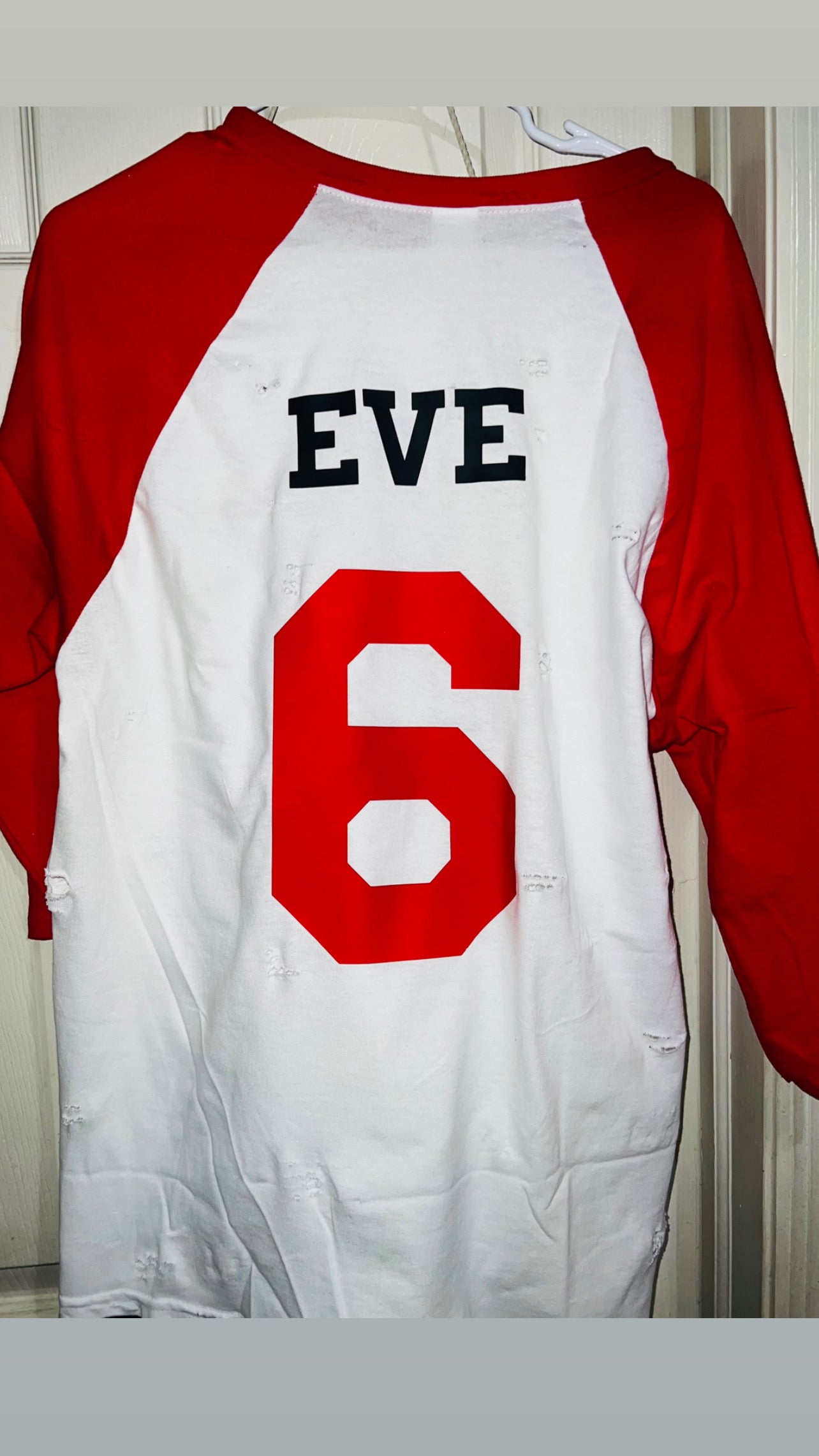 Eve 6 Raglan Distressed Long Sleeve