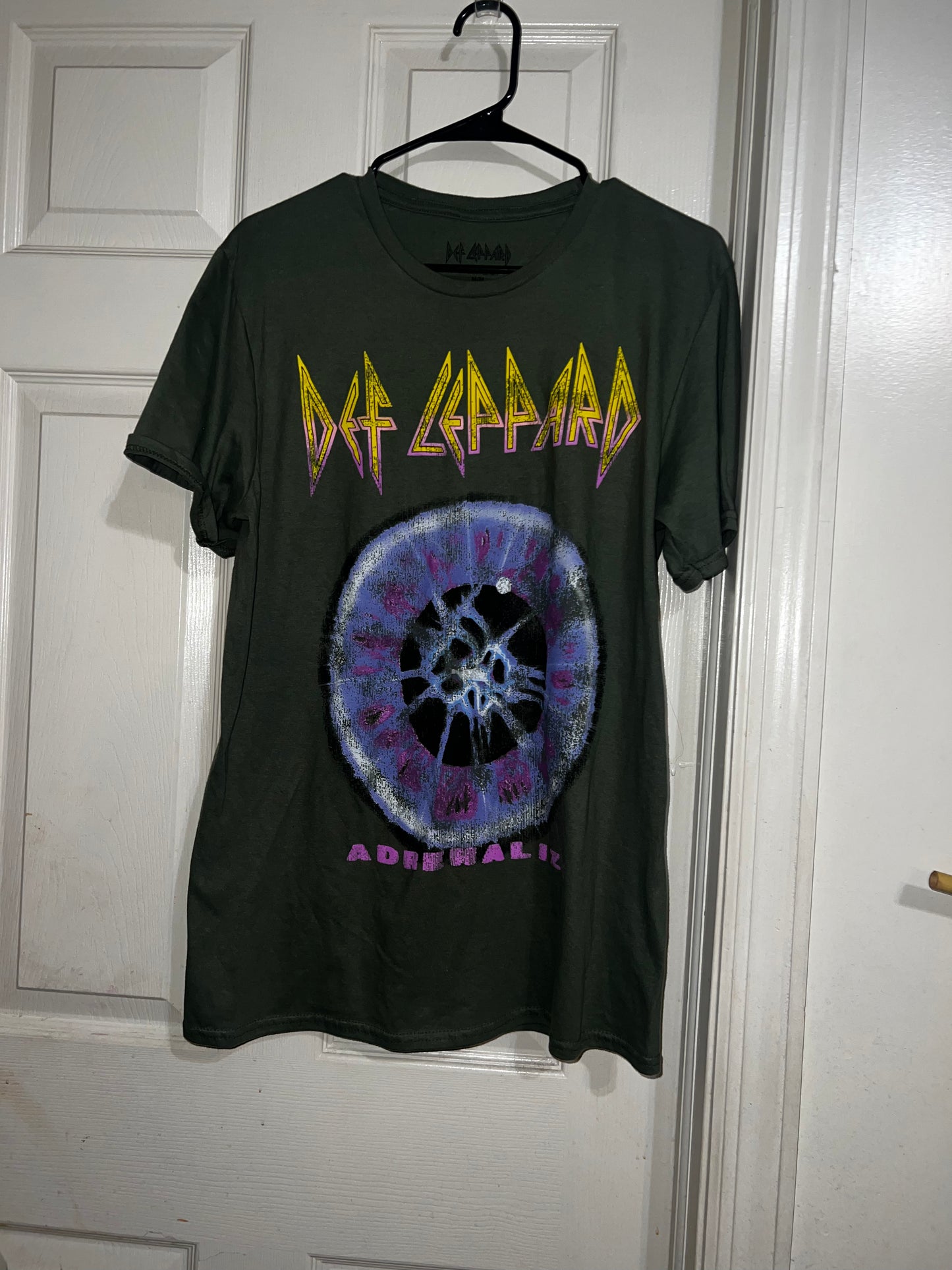 Bleached Def Leppard Distressed Tee