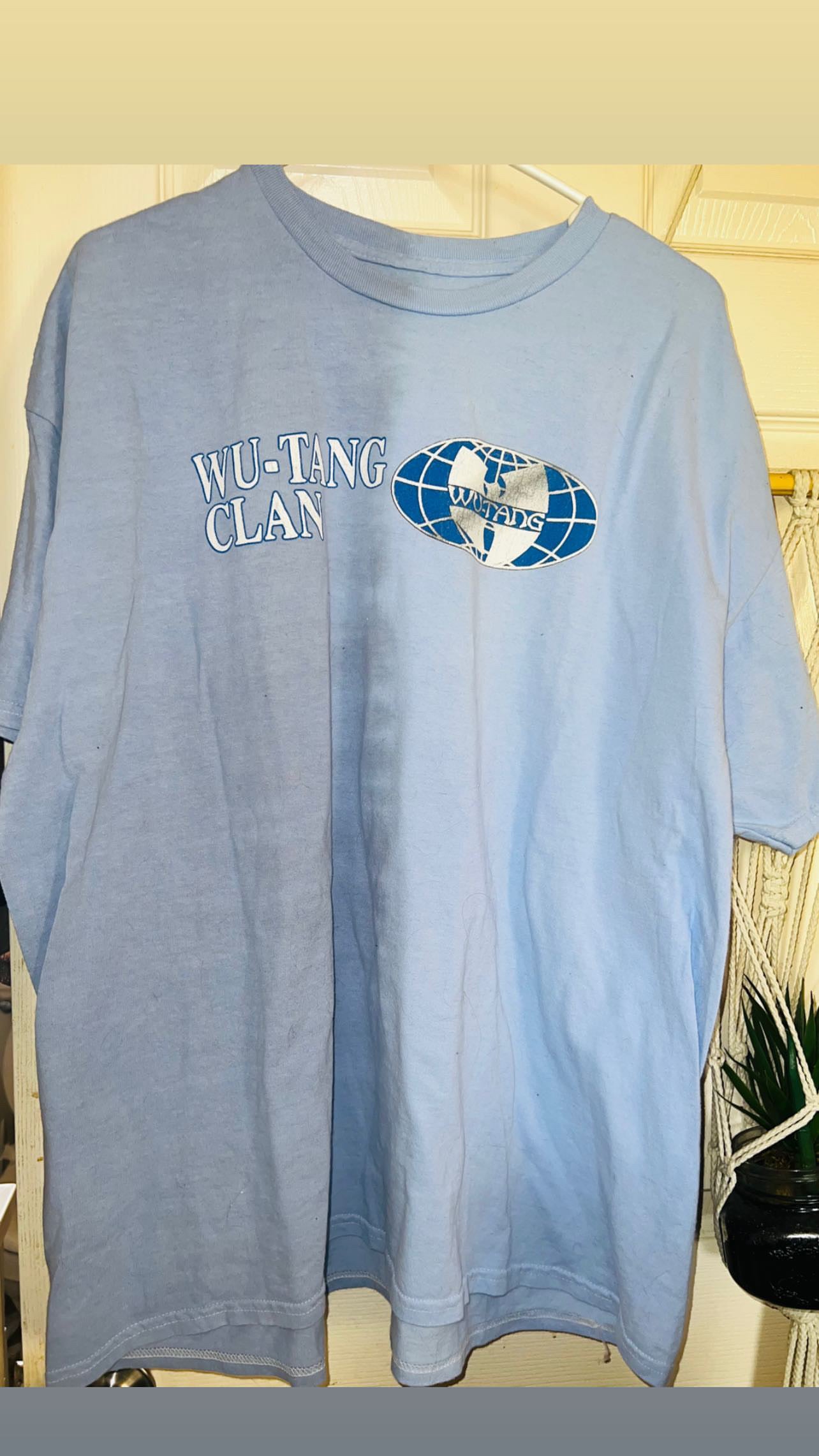 Wu-Tang Clan Tie Dyed Oversized Distressed Tee