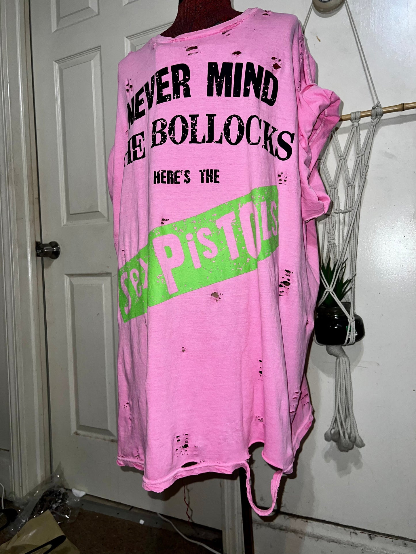 The Sex Pistols Oversized Distressed Tee/Dress