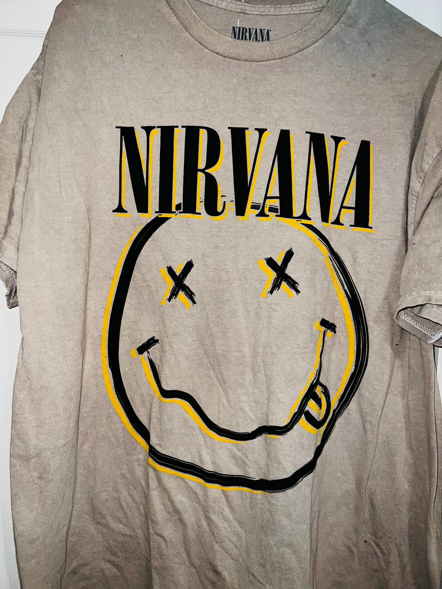 Nirvana Oversized Distressed Tee