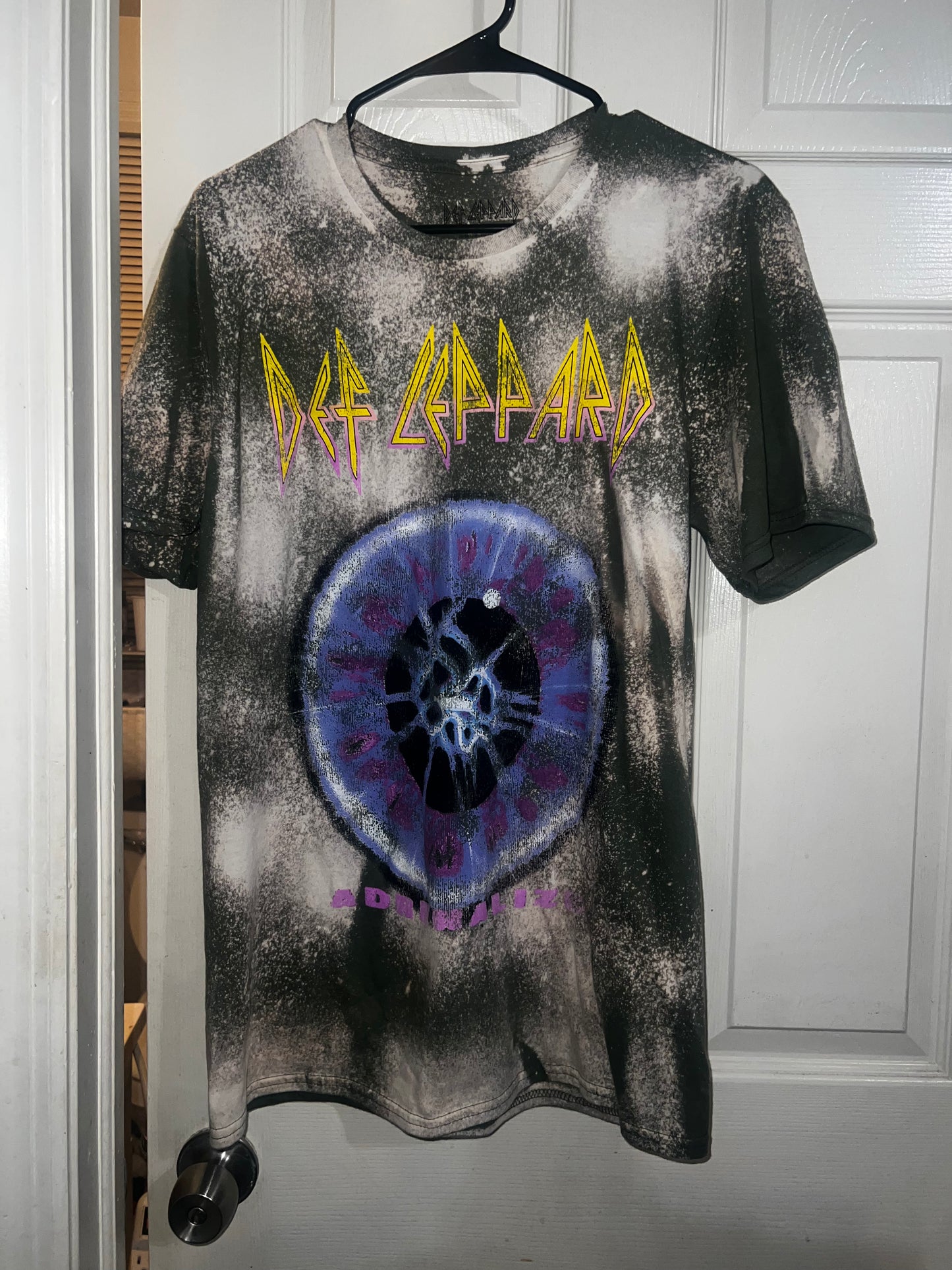 Bleached Def Leppard Distressed Tee