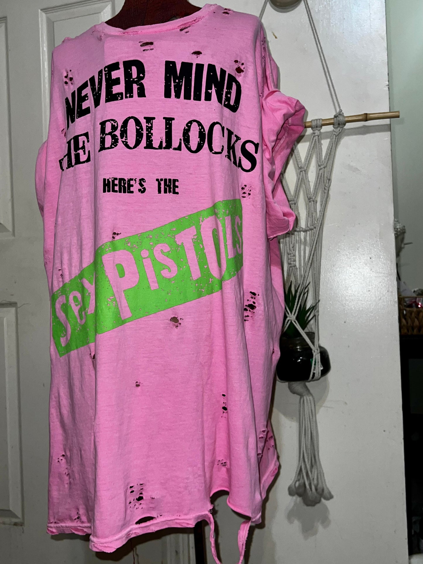 The Sex Pistols Oversized Distressed Tee/Dress