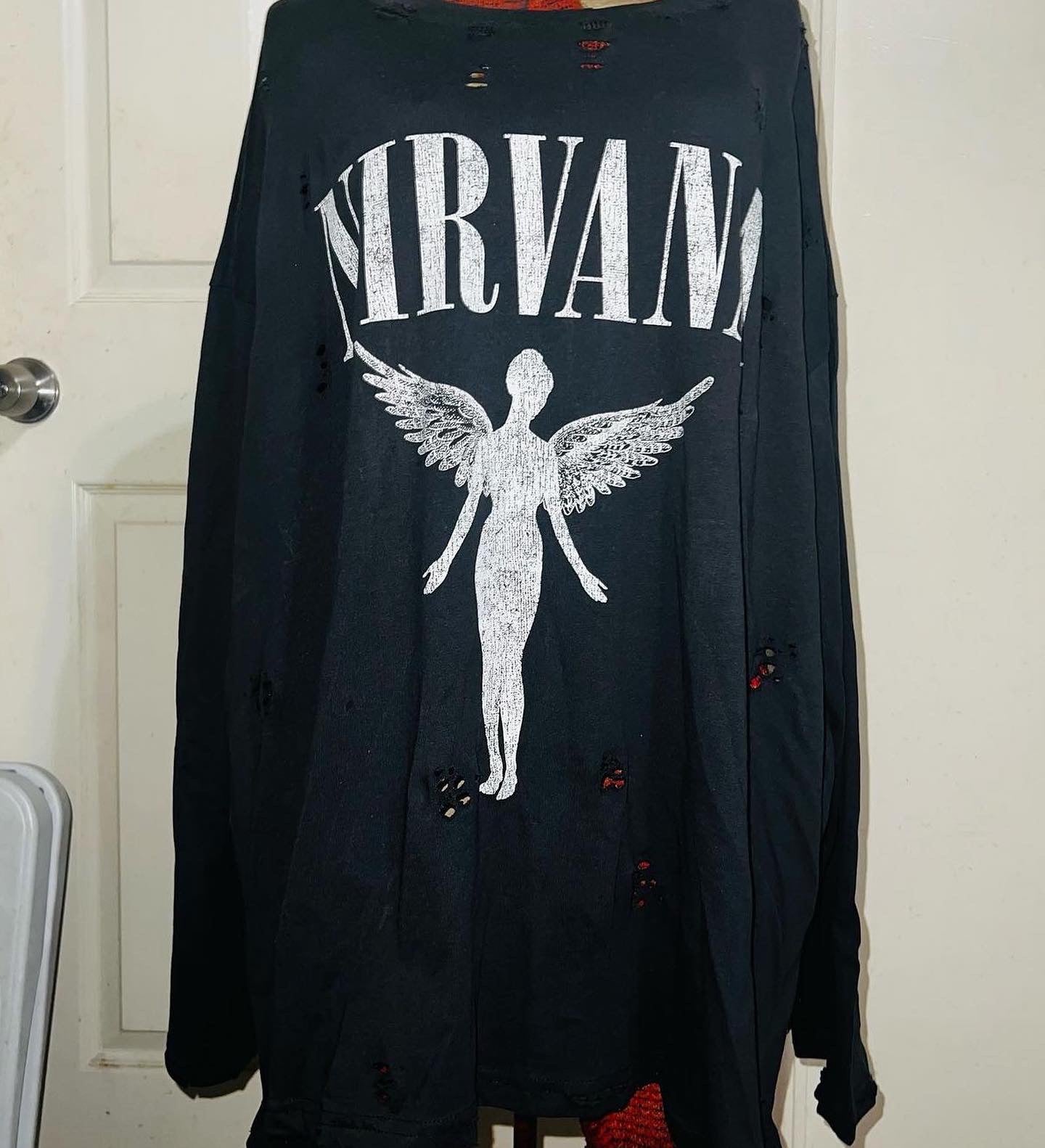 Nirvana Long Sleeve Oversized Shirt