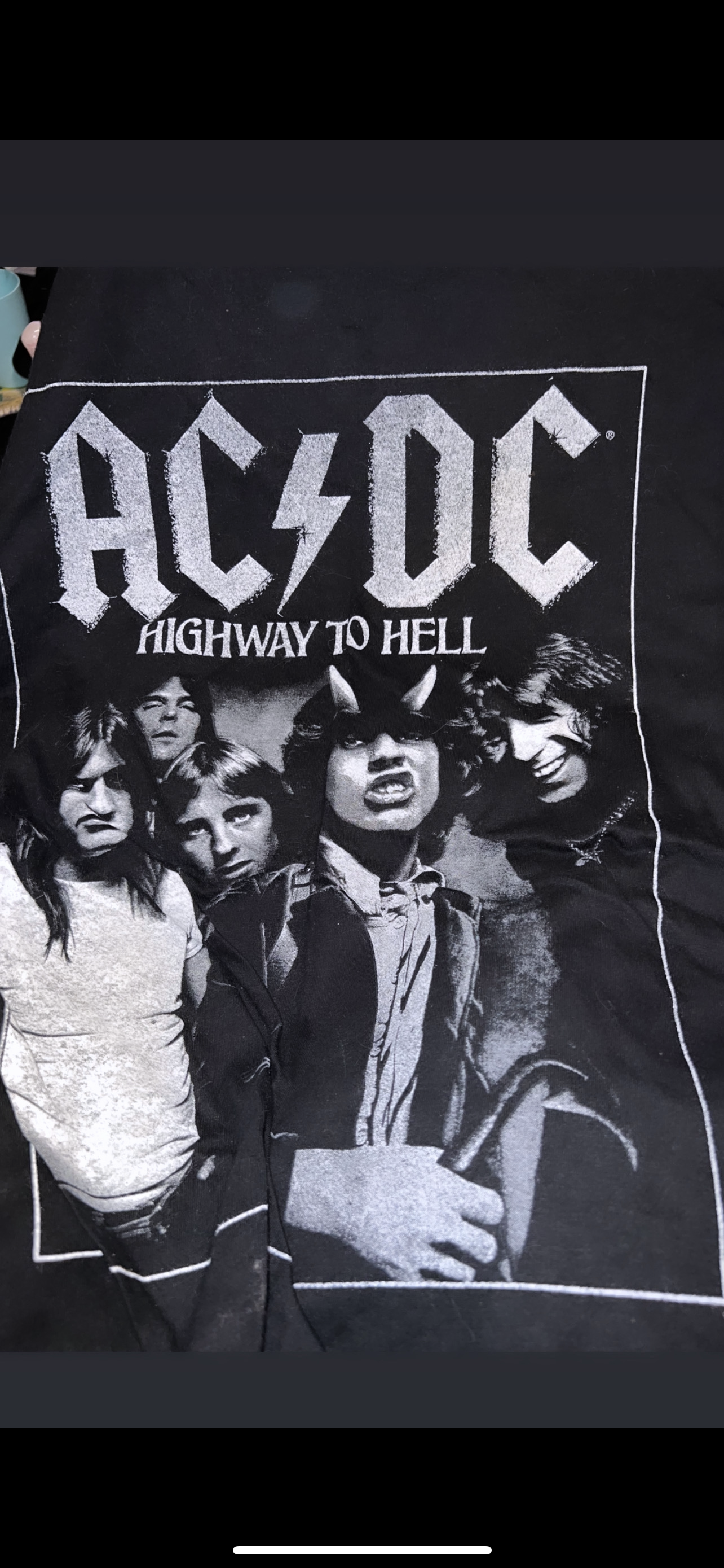 AC/DC Highway to Hell Distressed Oversized Tee