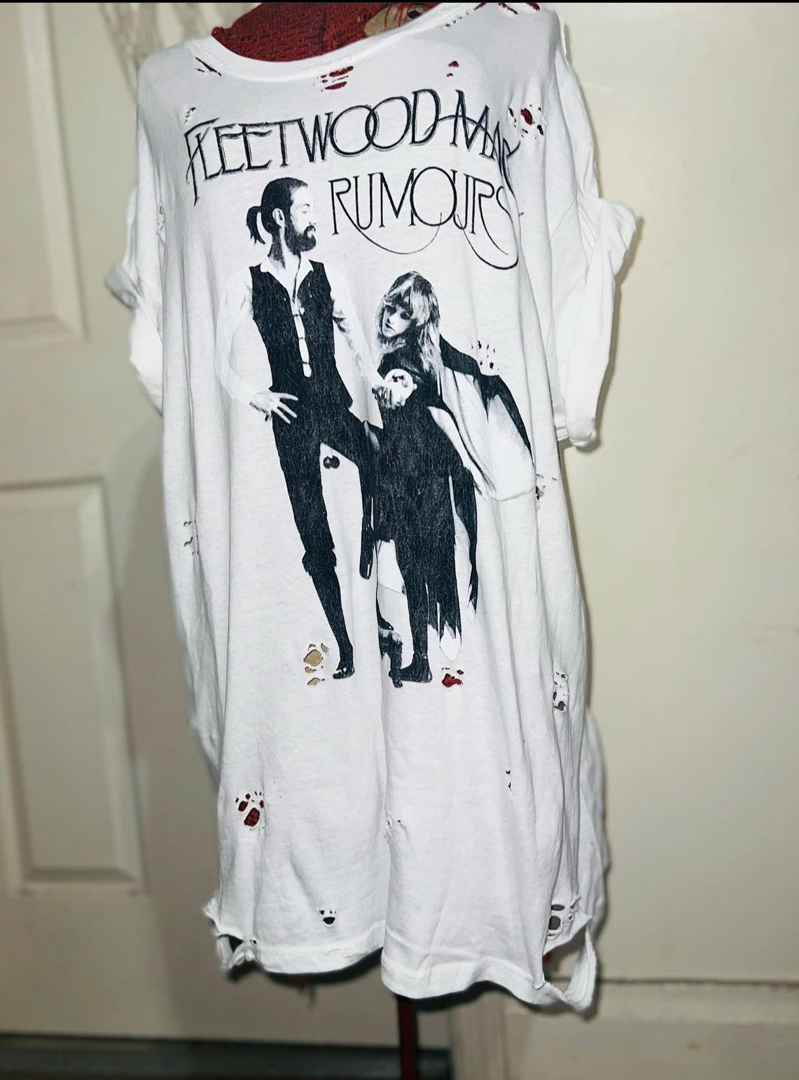 Fleetwood Mac “Rumors” Distressed Oversized Tee