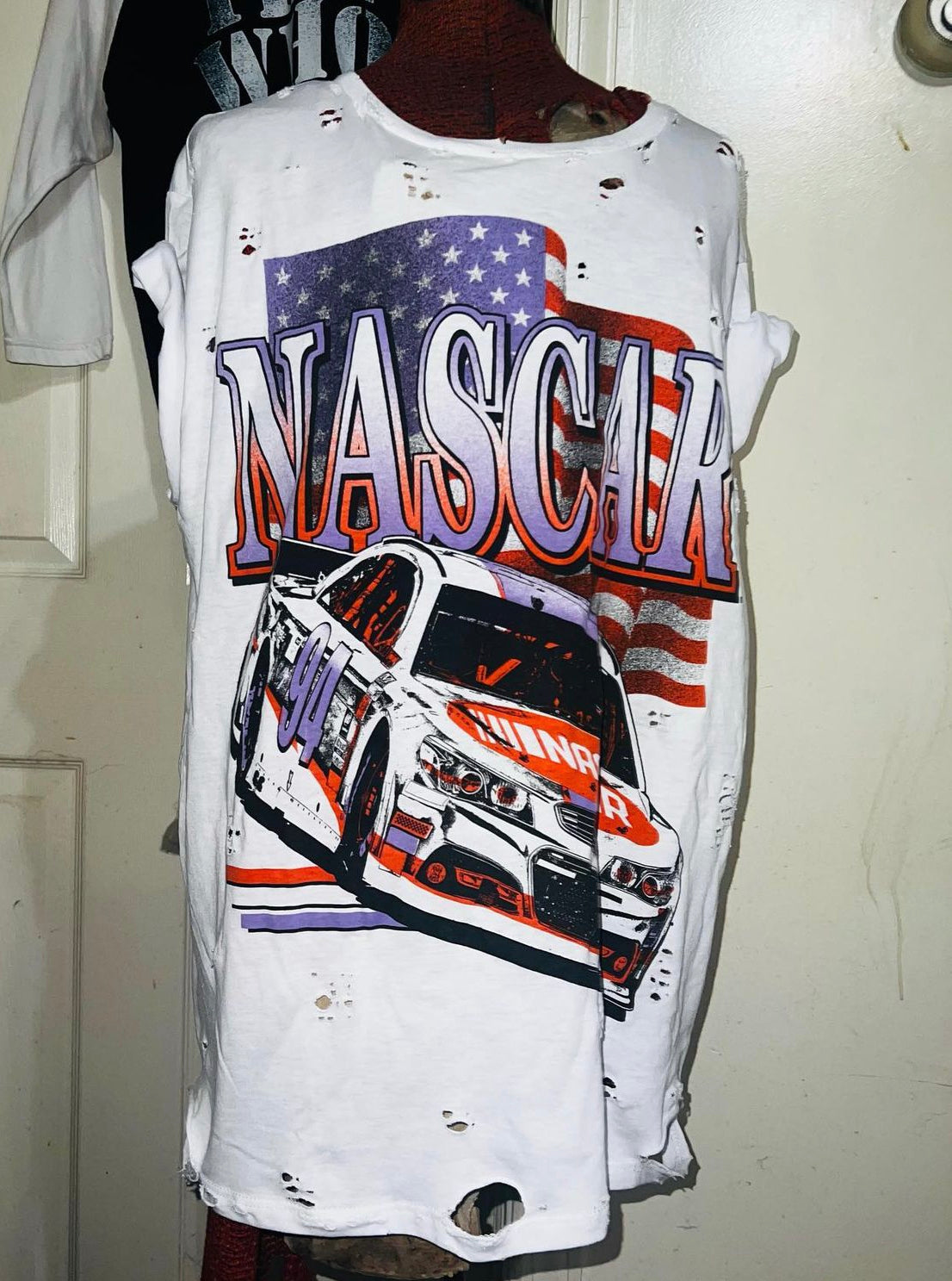 NASCAR American Flag Distressed Tee