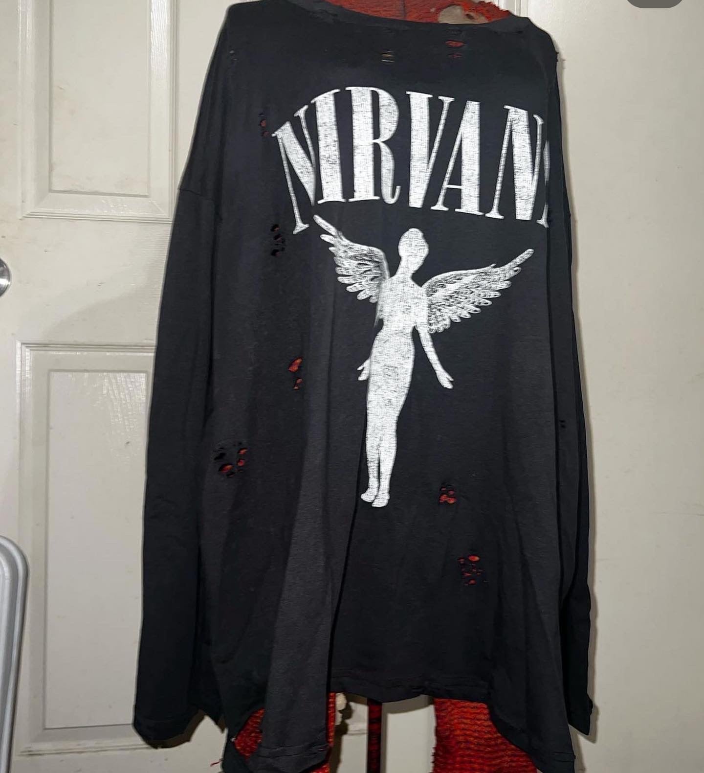 Nirvana Long Sleeve Oversized Shirt
