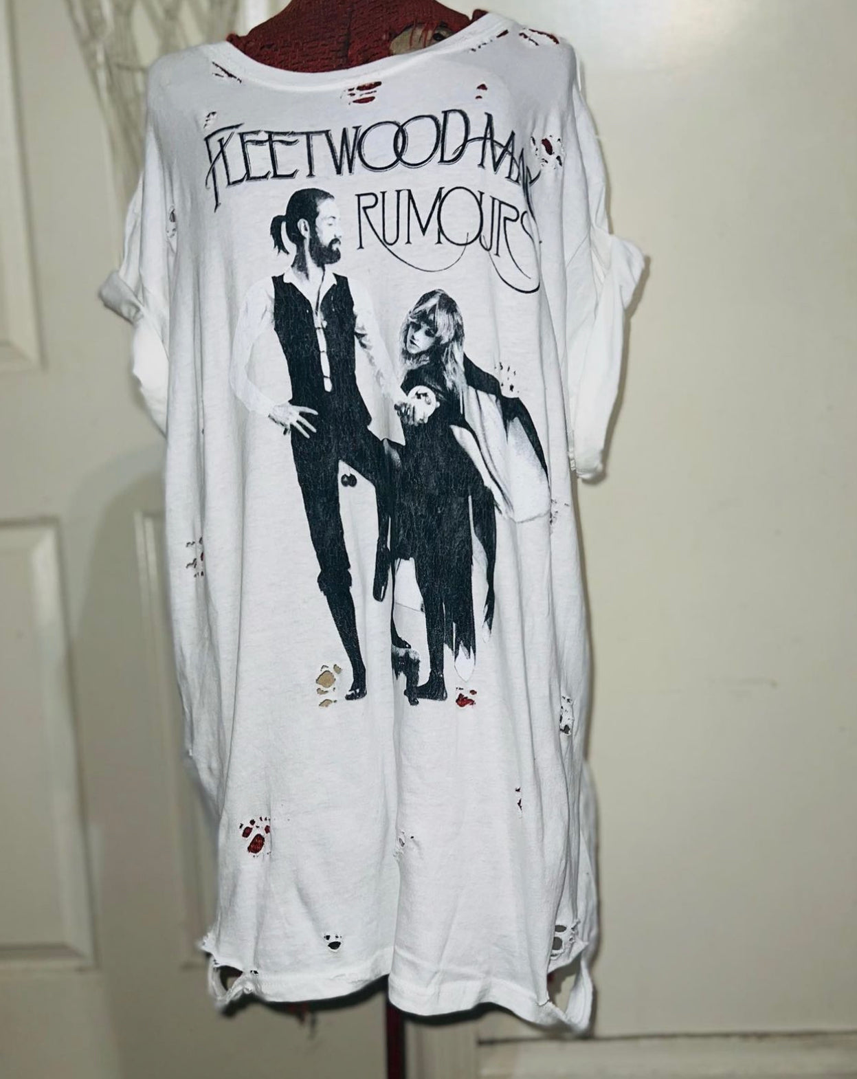 Fleetwood Mac “Rumors” Distressed Oversized Tee