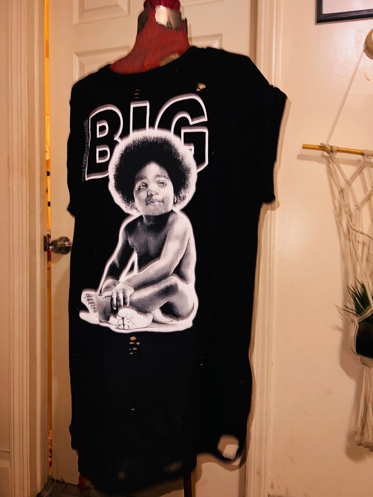Notorious BIG Oversized Distressed Tee