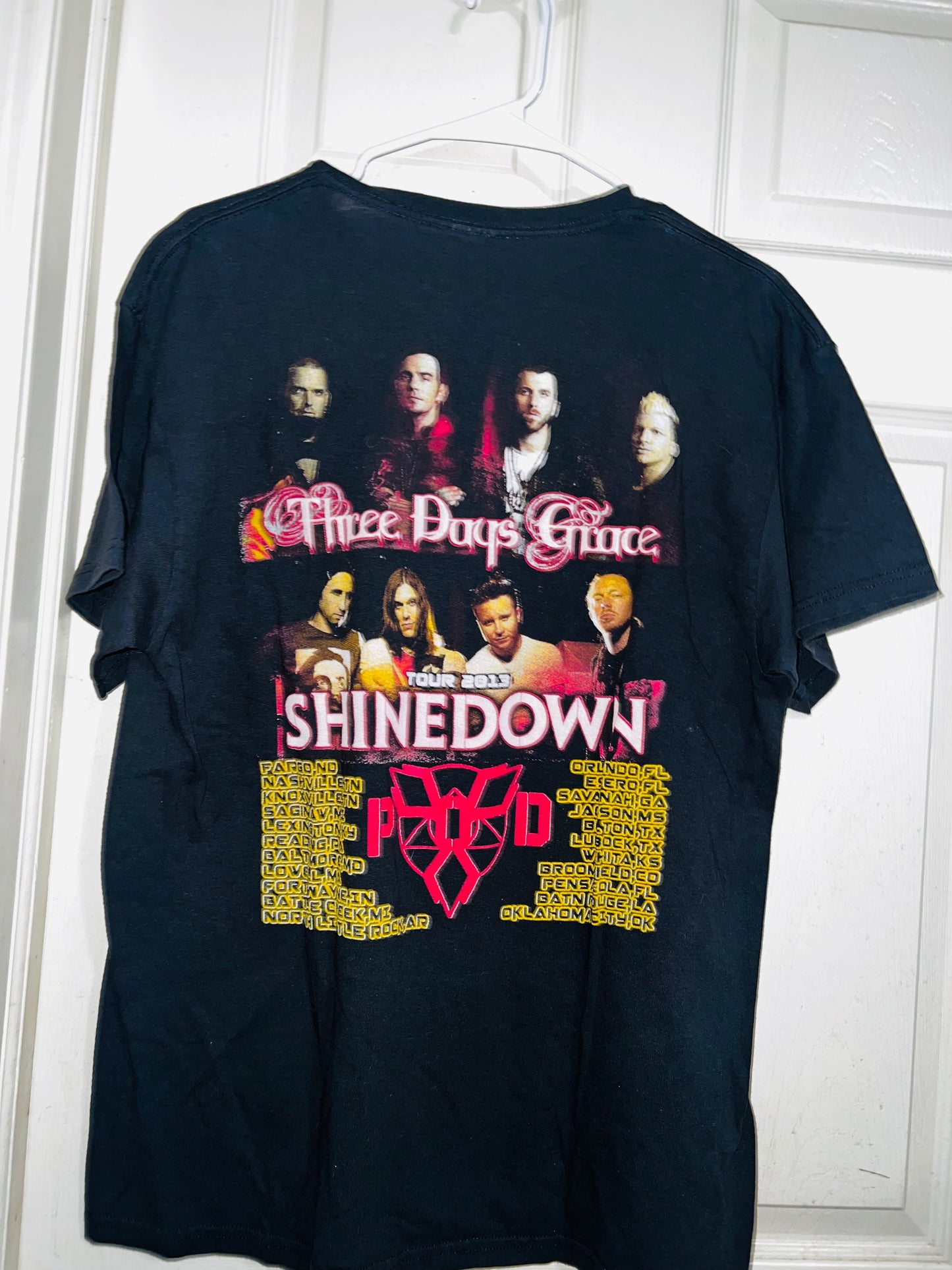 Vintage Shinedown/Three Days Grace Double Sided Oversized Tee