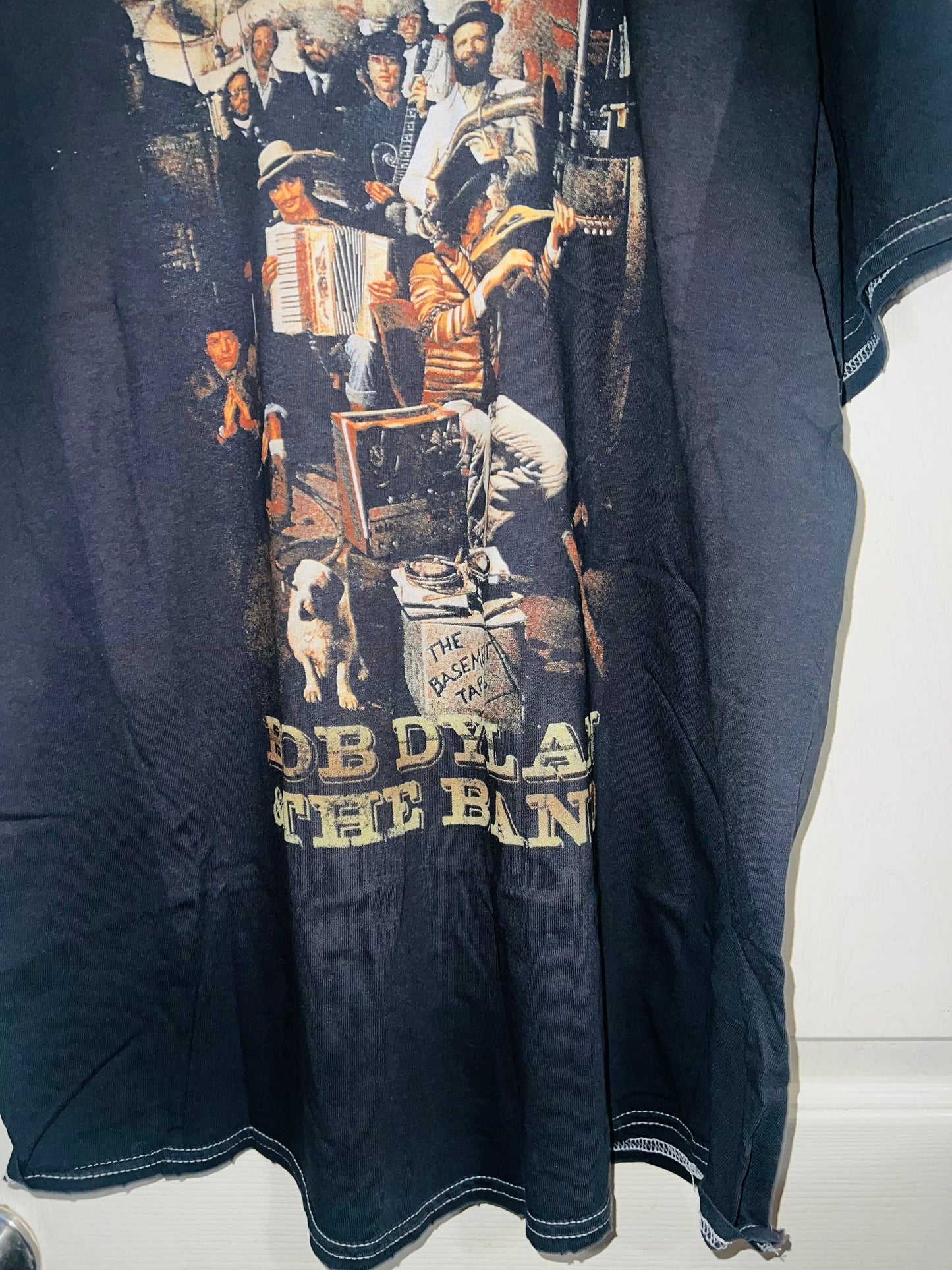 Bob Dylan and the Band Oversized Distressed Tee