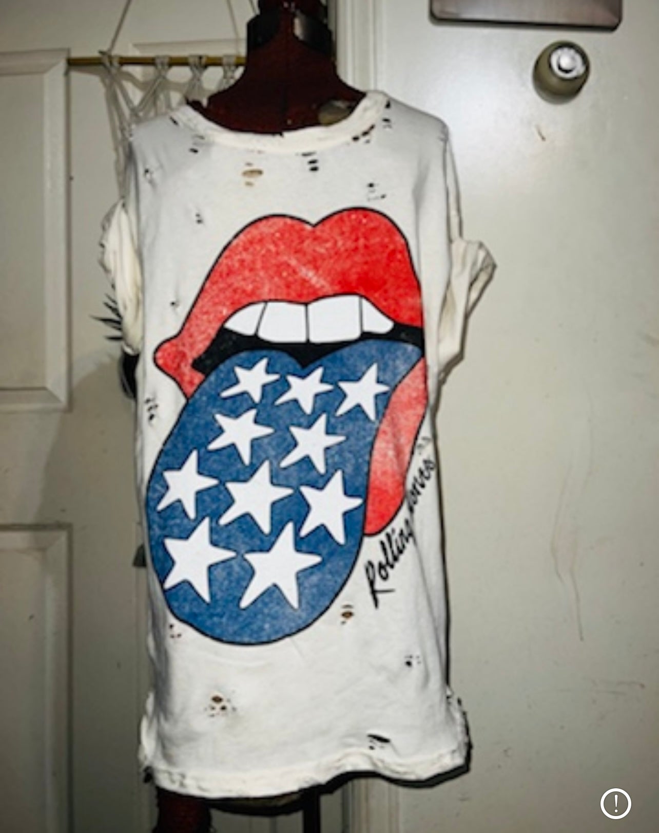 Rolling Stones Oversized Distressed Tee