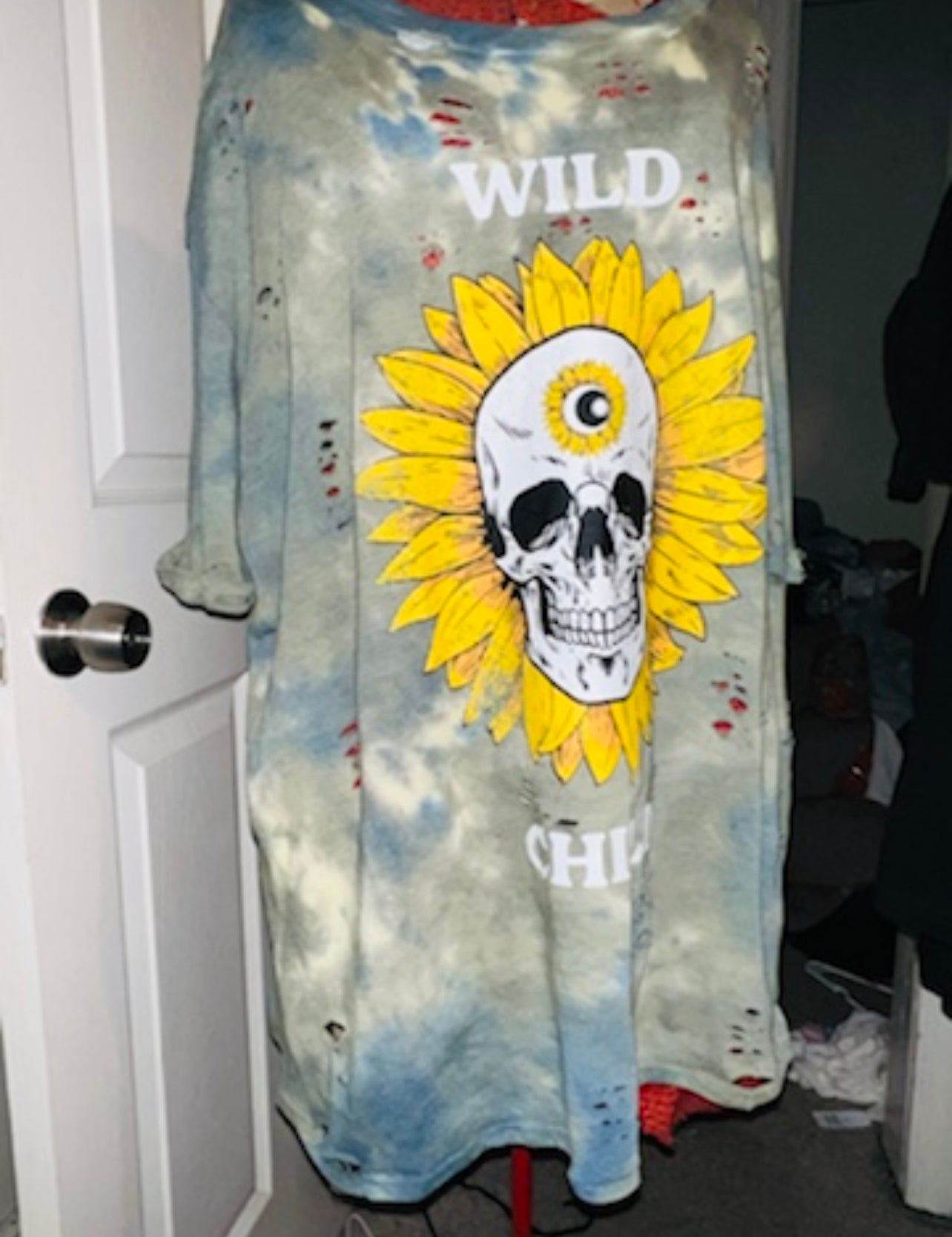 Wild Child Graphic Oversized Distressed Tee