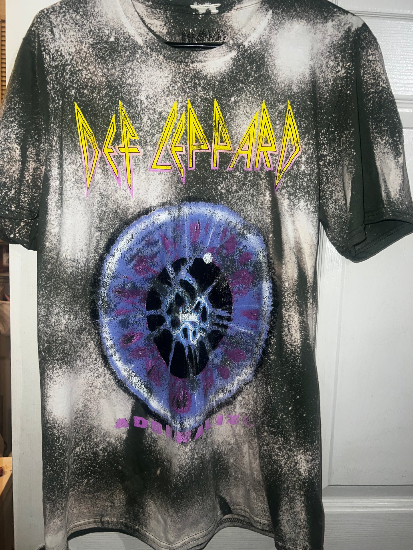 Bleached Def Leppard Distressed Tee