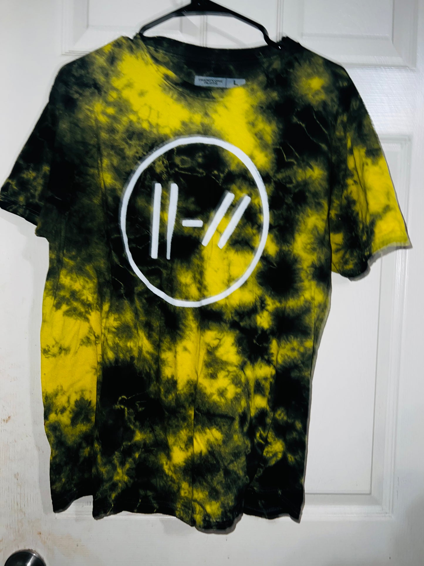 21 Pilots Tie Dye Oversized Distressed Tee