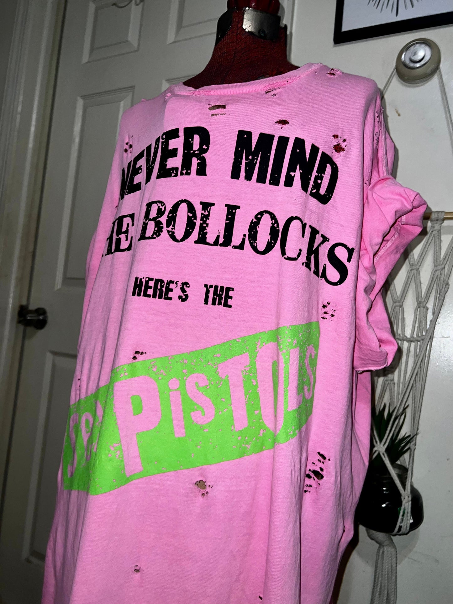The Sex Pistols Oversized Distressed Tee/Dress