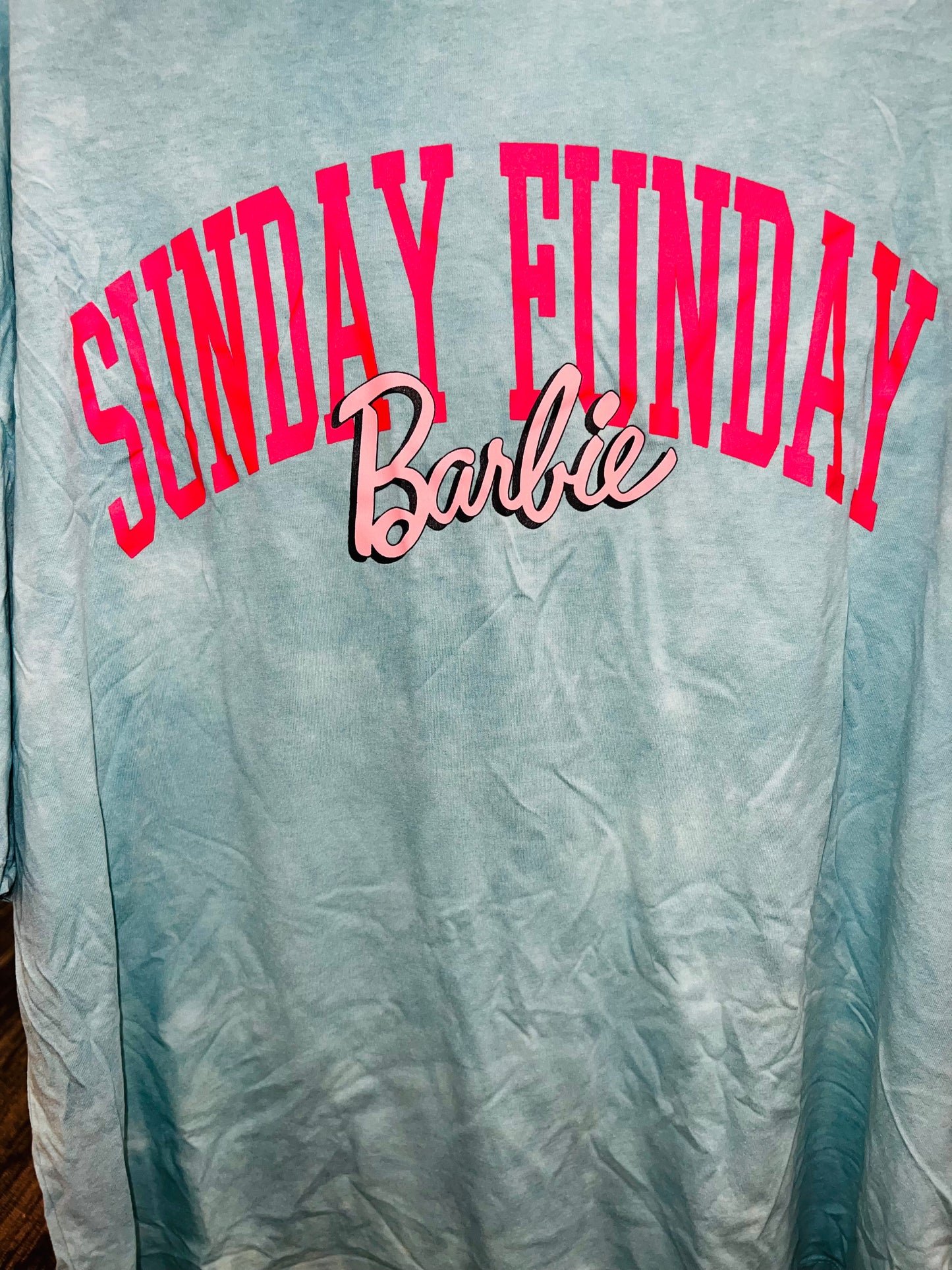 Barbie Oversized Double Sided Distressed Tee