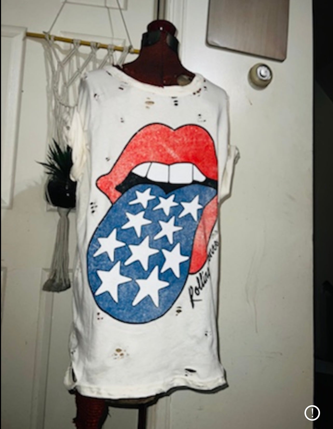 Rolling Stones Oversized Distressed Tee