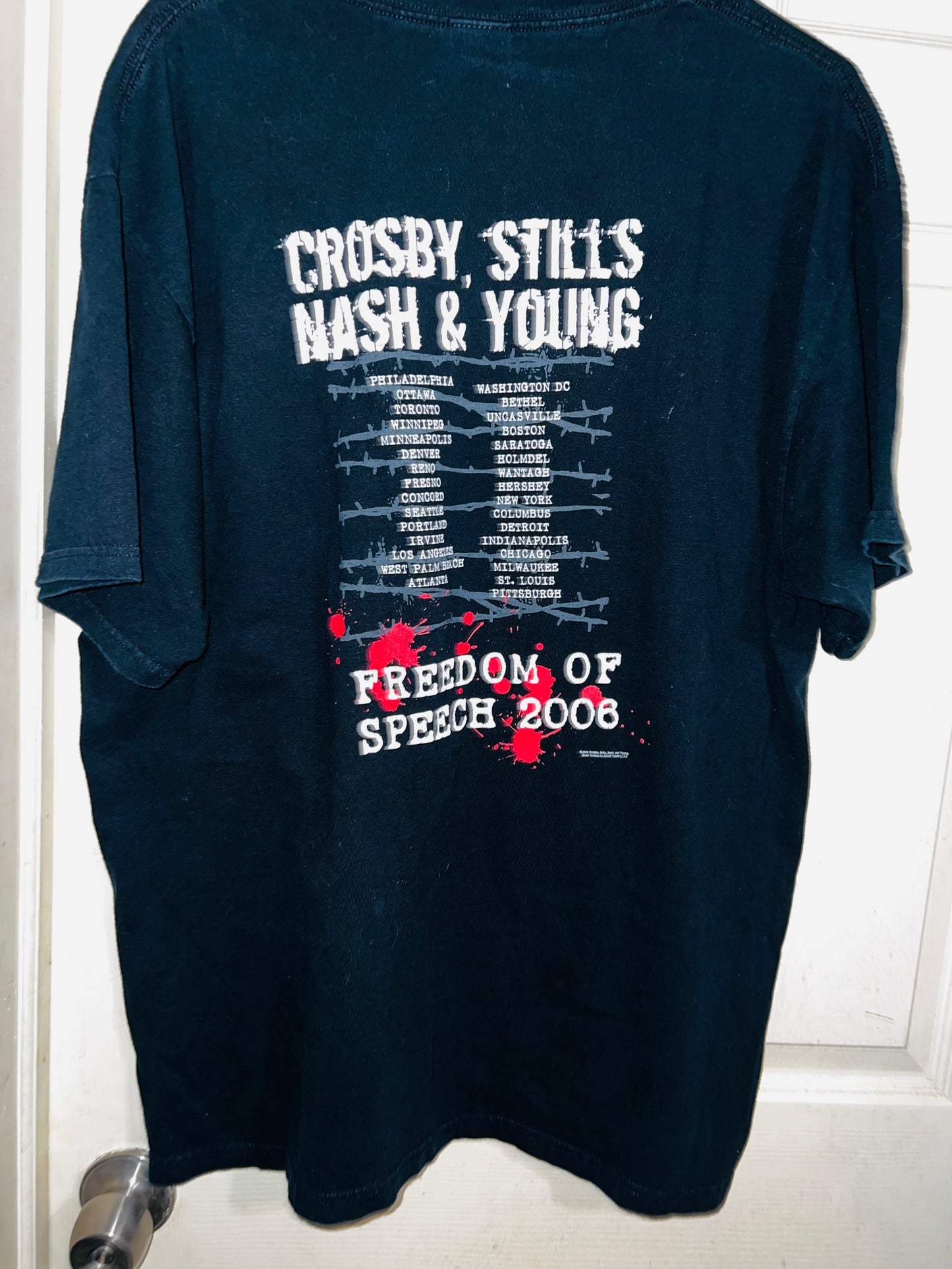 Crosby, Stills, Nash & Young Double Sided Vintage Tee