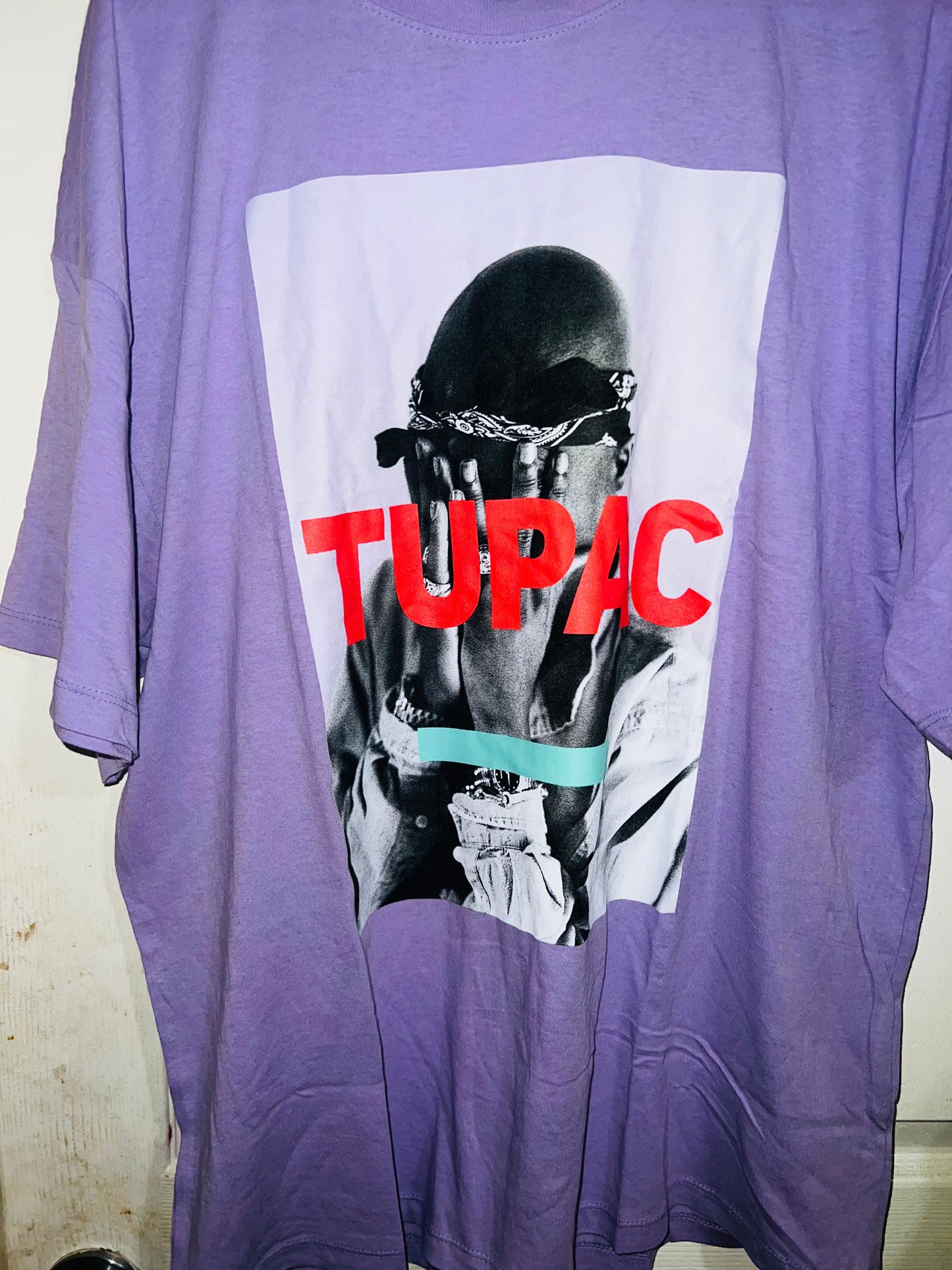 Tupac Oversized Distressed Tee