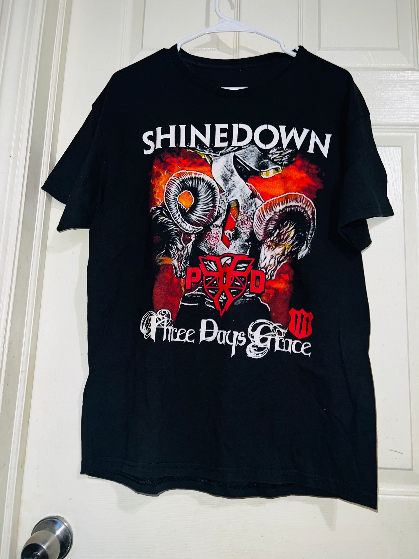 Vintage Shinedown/Three Days Grace Double Sided Oversized Tee