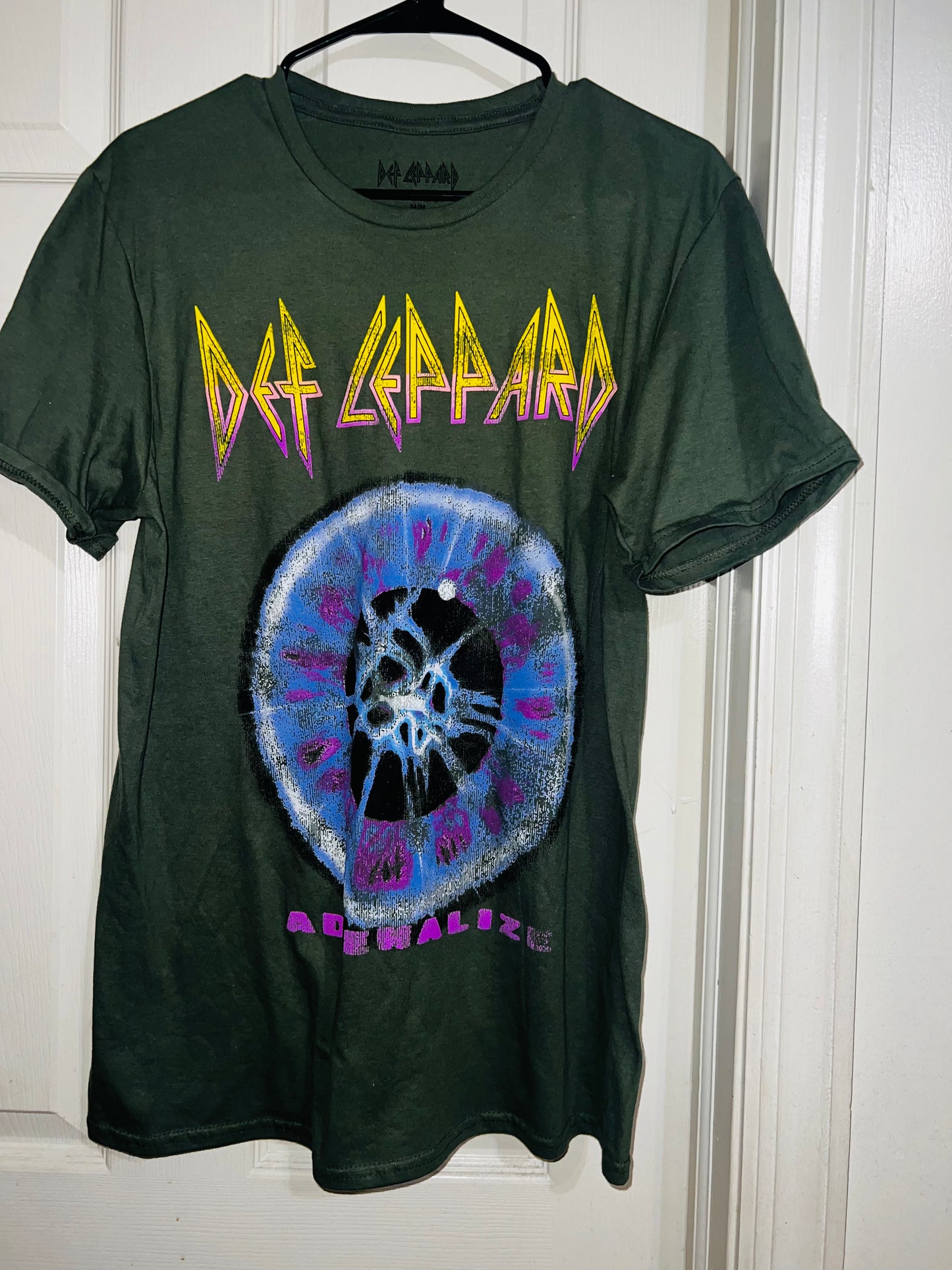 Bleached Def Leppard Distressed Tee