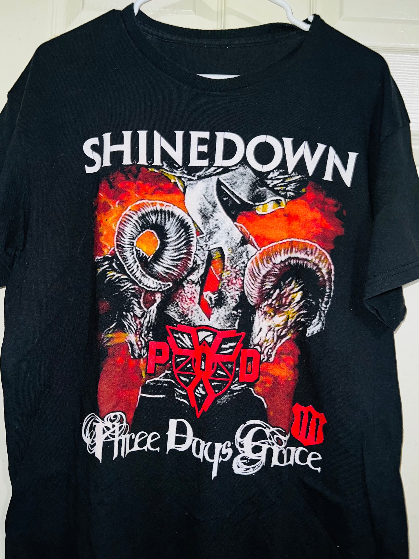 Vintage Shinedown/Three Days Grace Double Sided Oversized Tee
