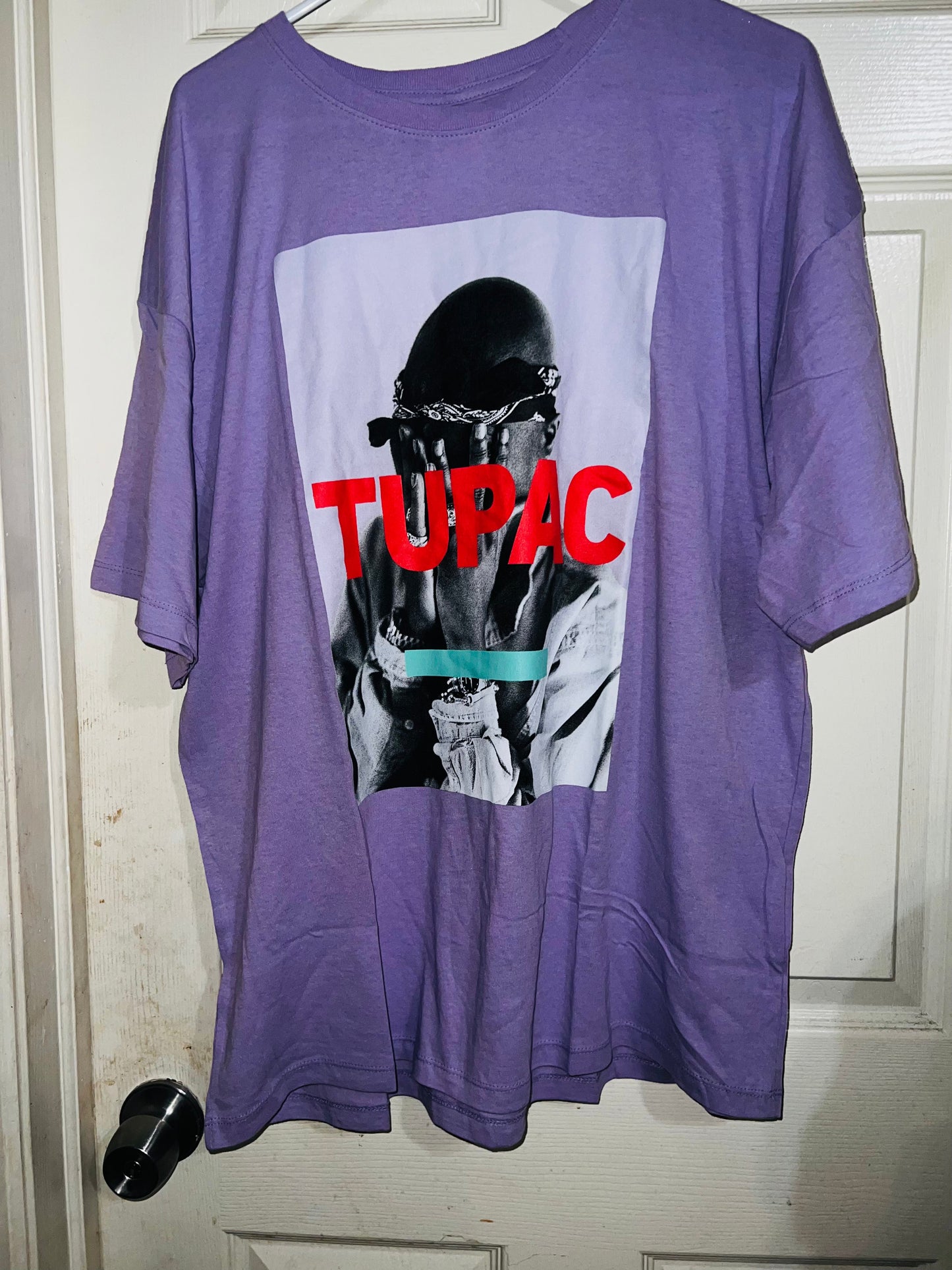 Tupac Oversized Distressed Tee