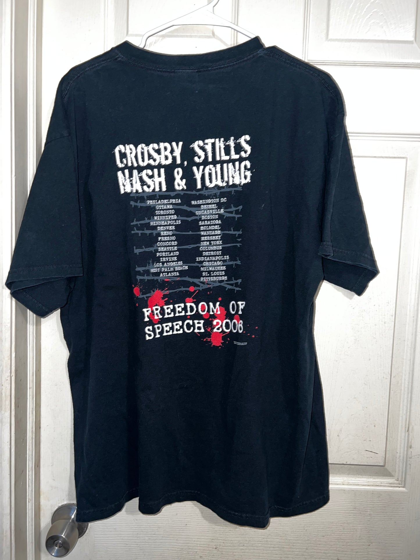 Crosby, Stills, Nash & Young Double Sided Vintage Tee