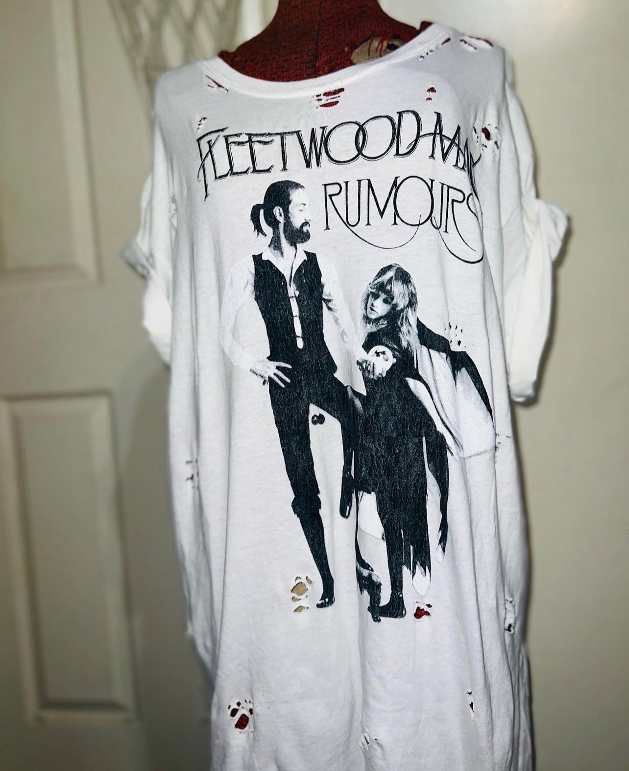Fleetwood Mac “Rumors” Distressed Oversized Tee