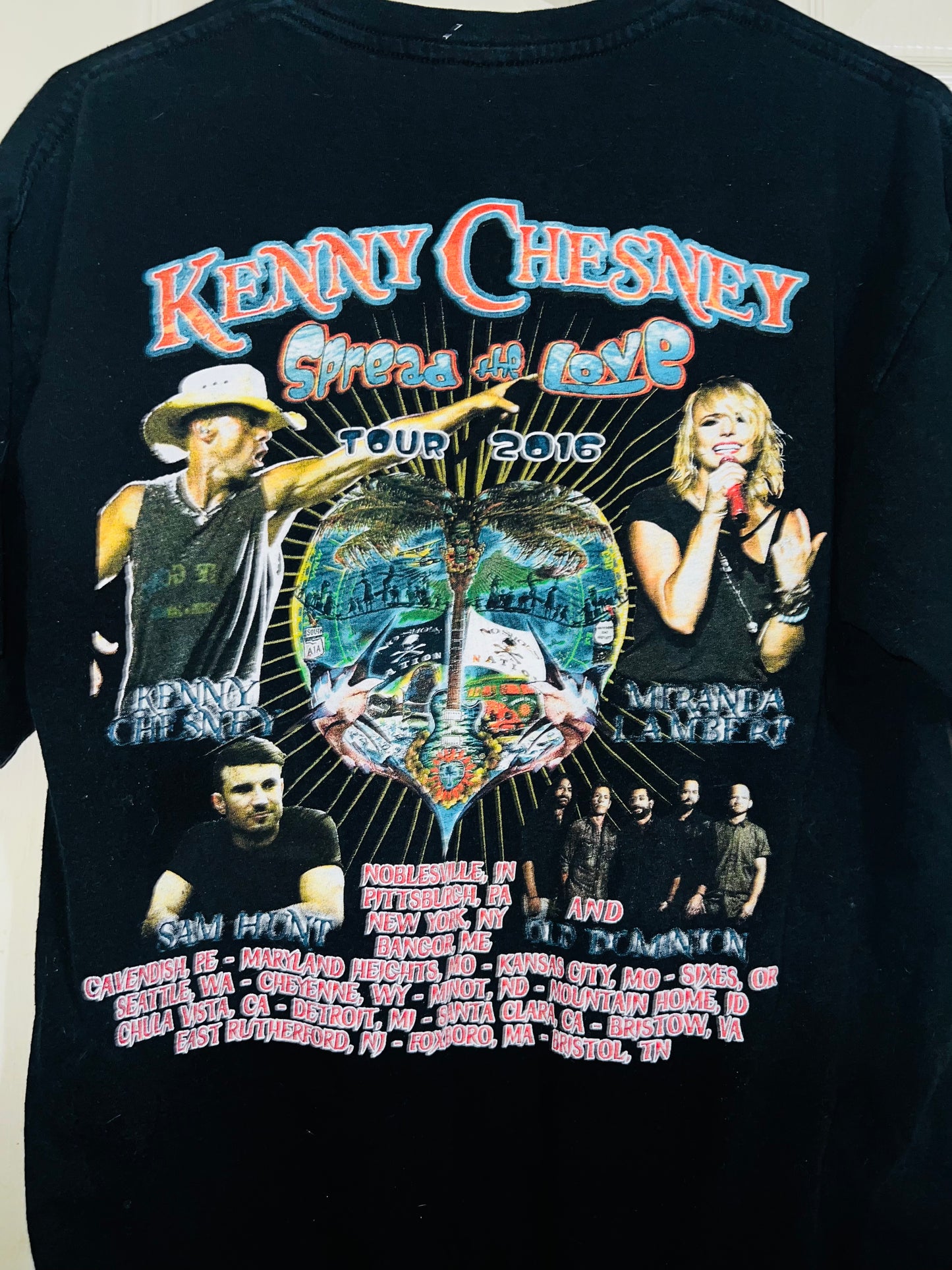 Vintage Kenny Chesney/Miranda Lambert/Sam Hunt 2016 Tour