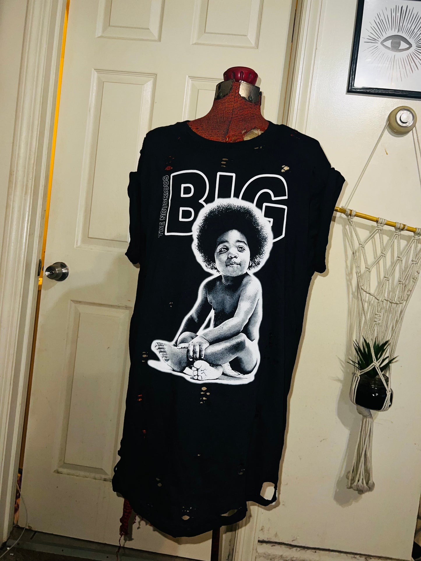 Notorious BIG Oversized Distressed Tee