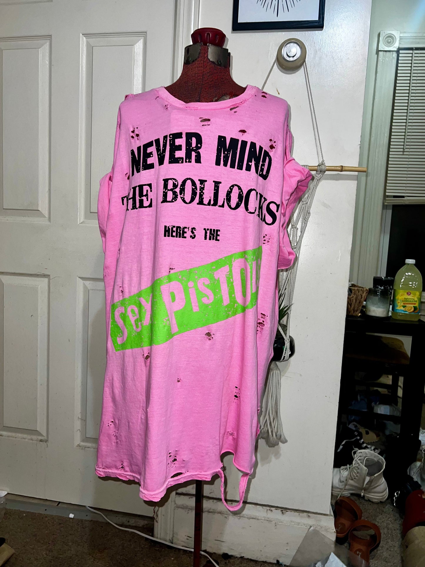 The Sex Pistols Oversized Distressed Tee/Dress