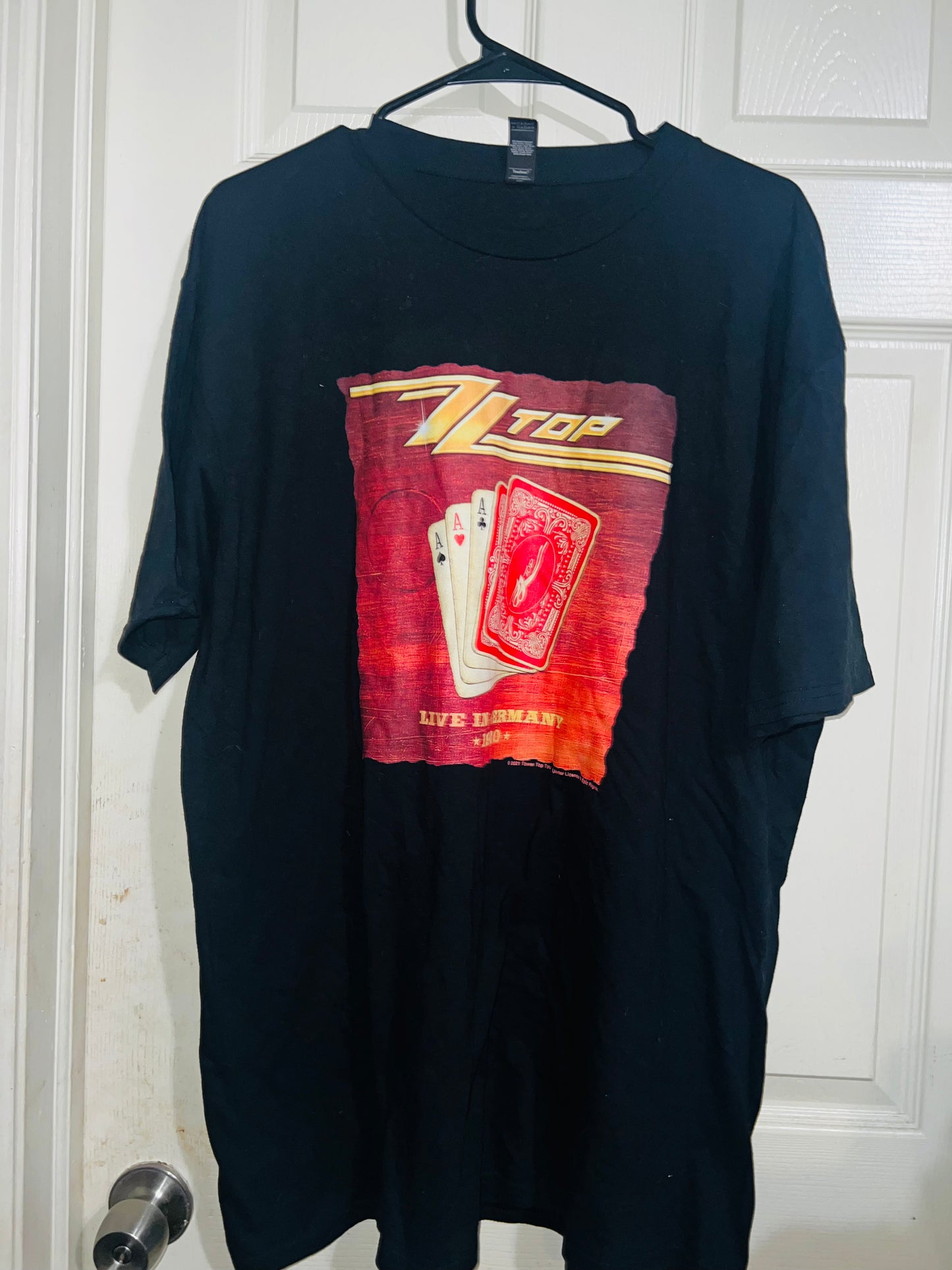 ZZ Top Oversized Distressed Tee