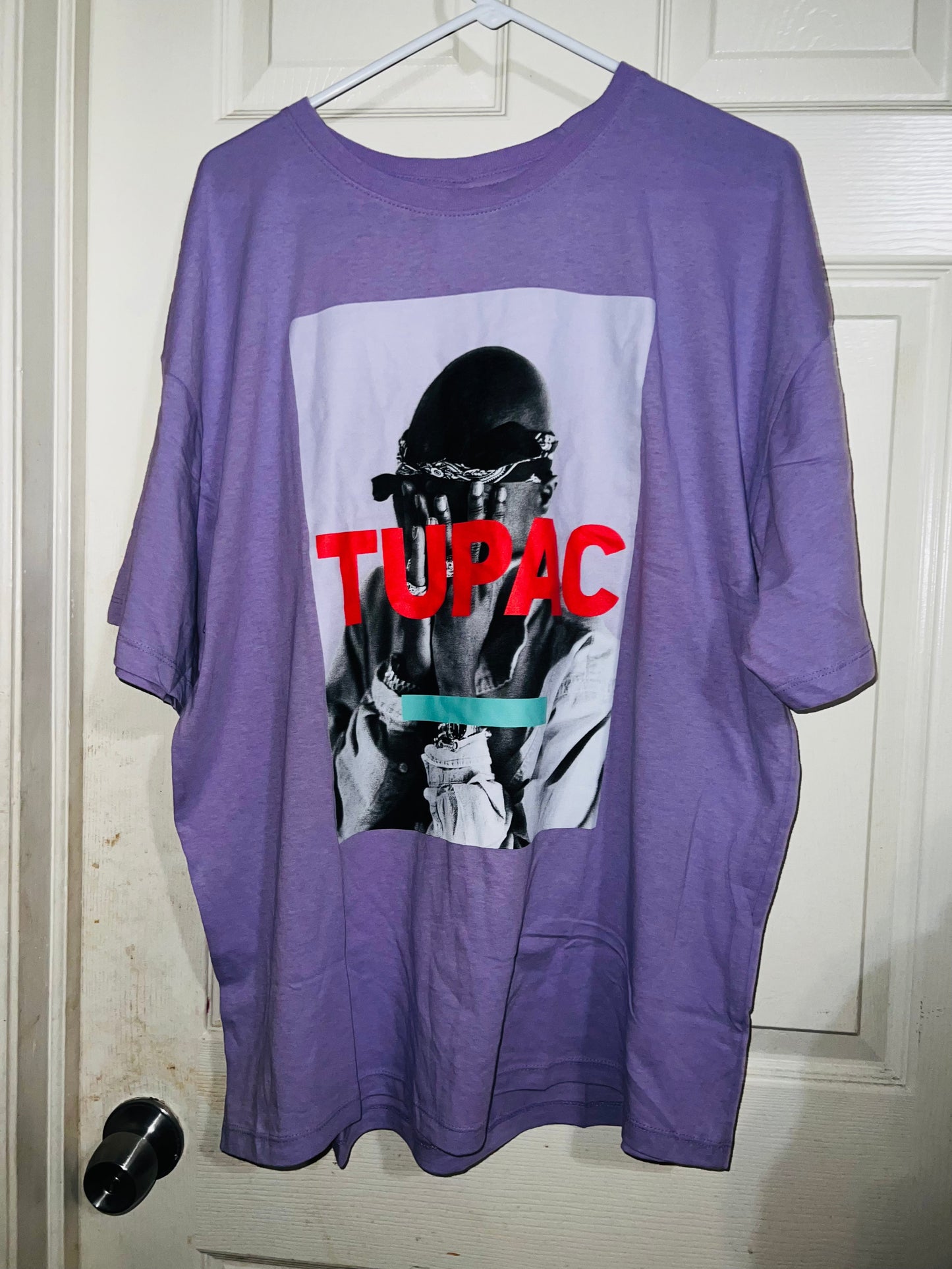 Tupac Oversized Distressed Tee