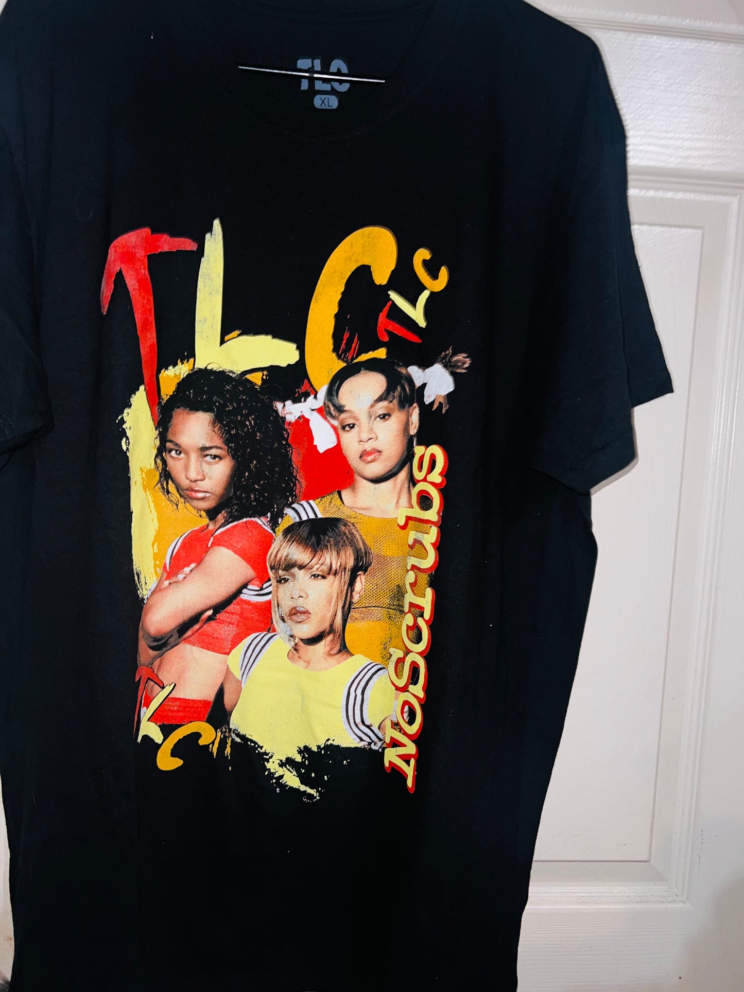 TLC No Scrubs Oversized Distressed Tee